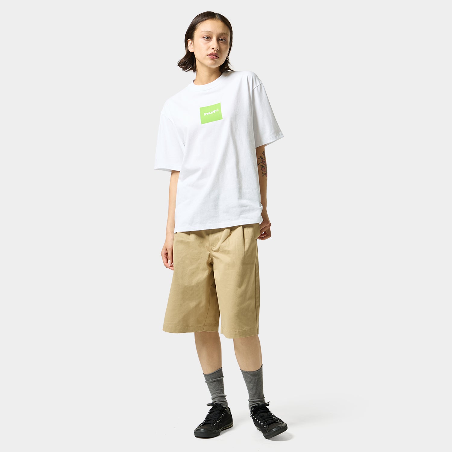 HUF (ハフ) Worldwide JP /T-SHIRTS（Tシャツ）/ 89 BOX LOGO TEE商品 / WHITE