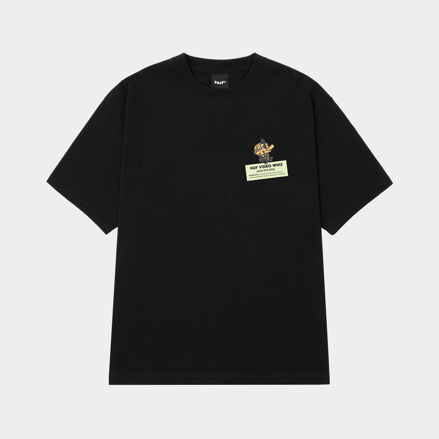 HUF (ハフ) Worldwide JP /T-SHIRTS（Tシャツ）/ VIDEO GENIE TEE商品 / BLACK