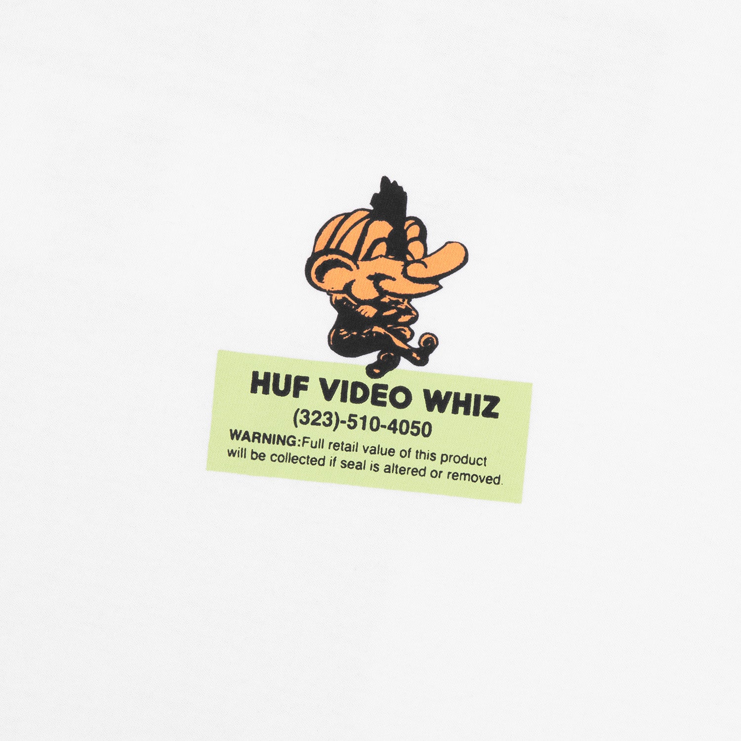 HUF (ハフ) Worldwide JP /T-SHIRTS（Tシャツ）/ VIDEO GENIE TEE商品 / BLACK