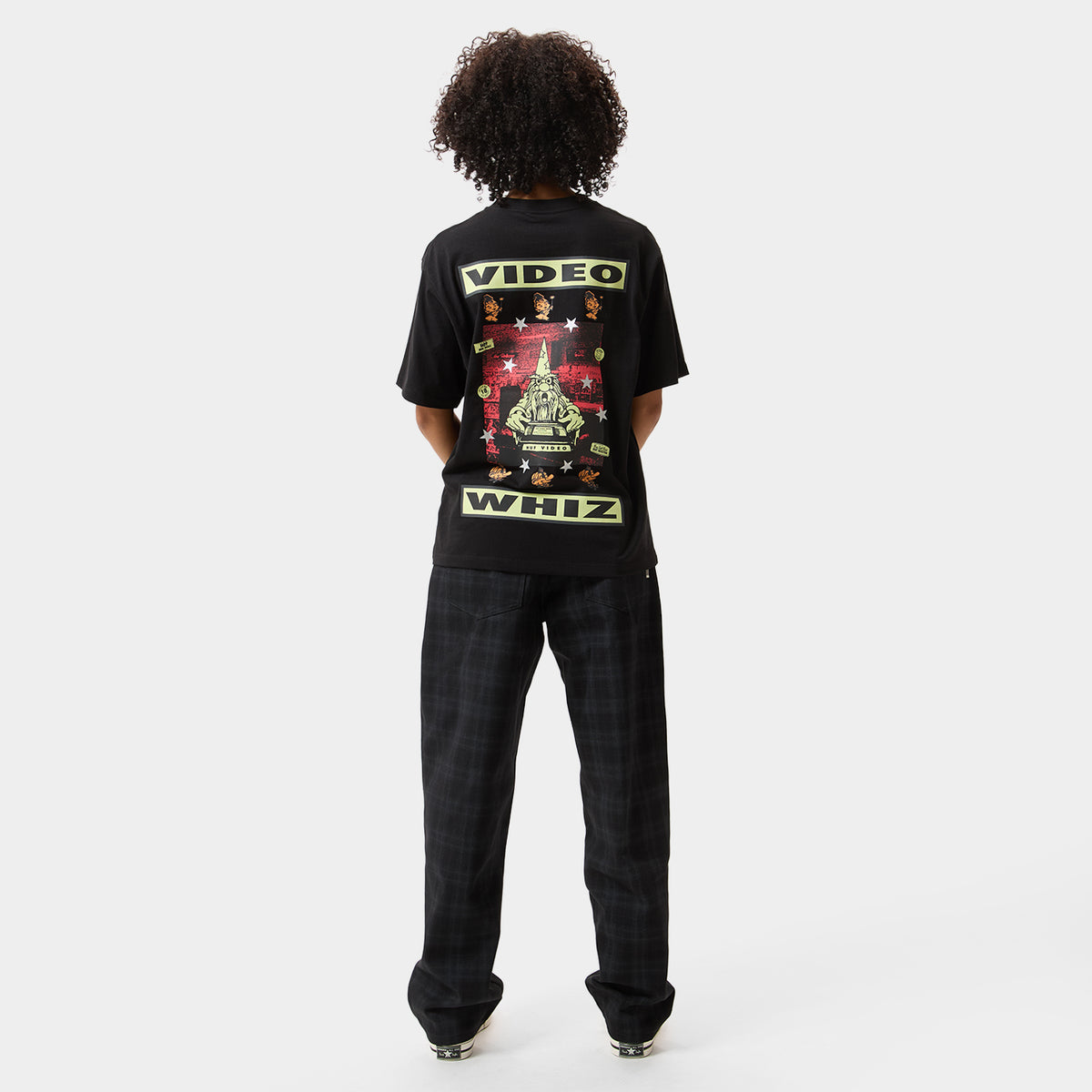 HUF (ハフ) Worldwide JP /T-SHIRTS（Tシャツ）/ VIDEO GENIE TEE商品 / BLACK