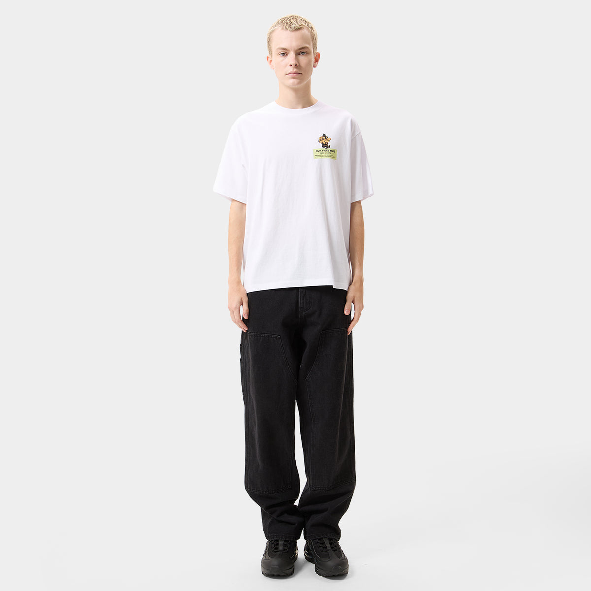 HUF (ハフ) Worldwide JP /T-SHIRTS（Tシャツ）/ VIDEO GENIE TEE商品 / BLACK