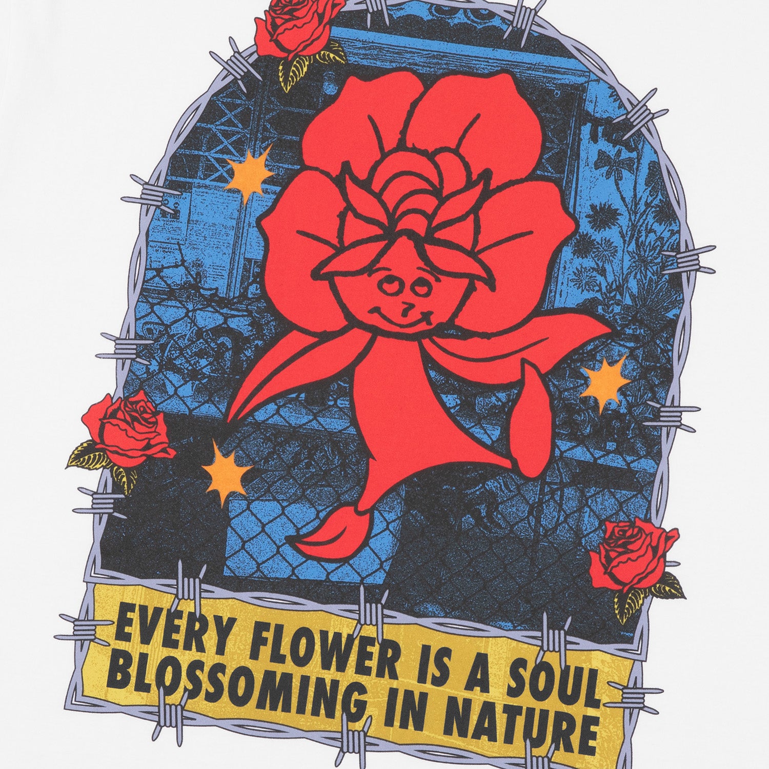 HUF (ハフ) Worldwide JP /T-SHIRTS（Tシャツ）/ FLOWER DISTRICT TEE商品 / BLACK