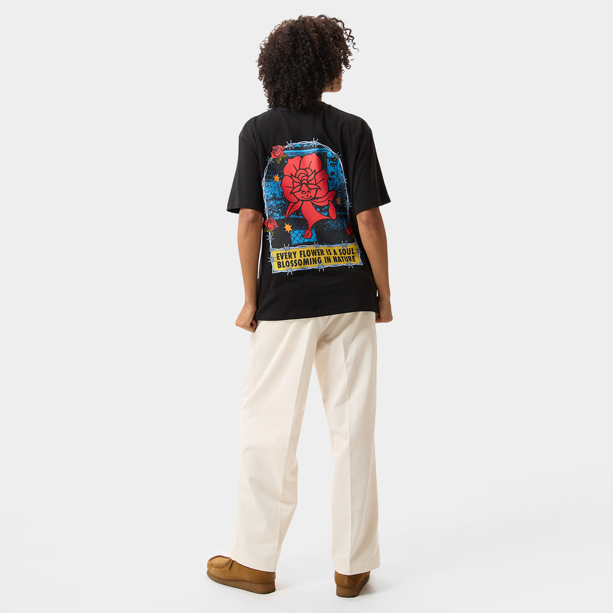 HUF (ハフ) Worldwide JP /T-SHIRTS（Tシャツ）/ FLOWER DISTRICT TEE商品 / BLACK