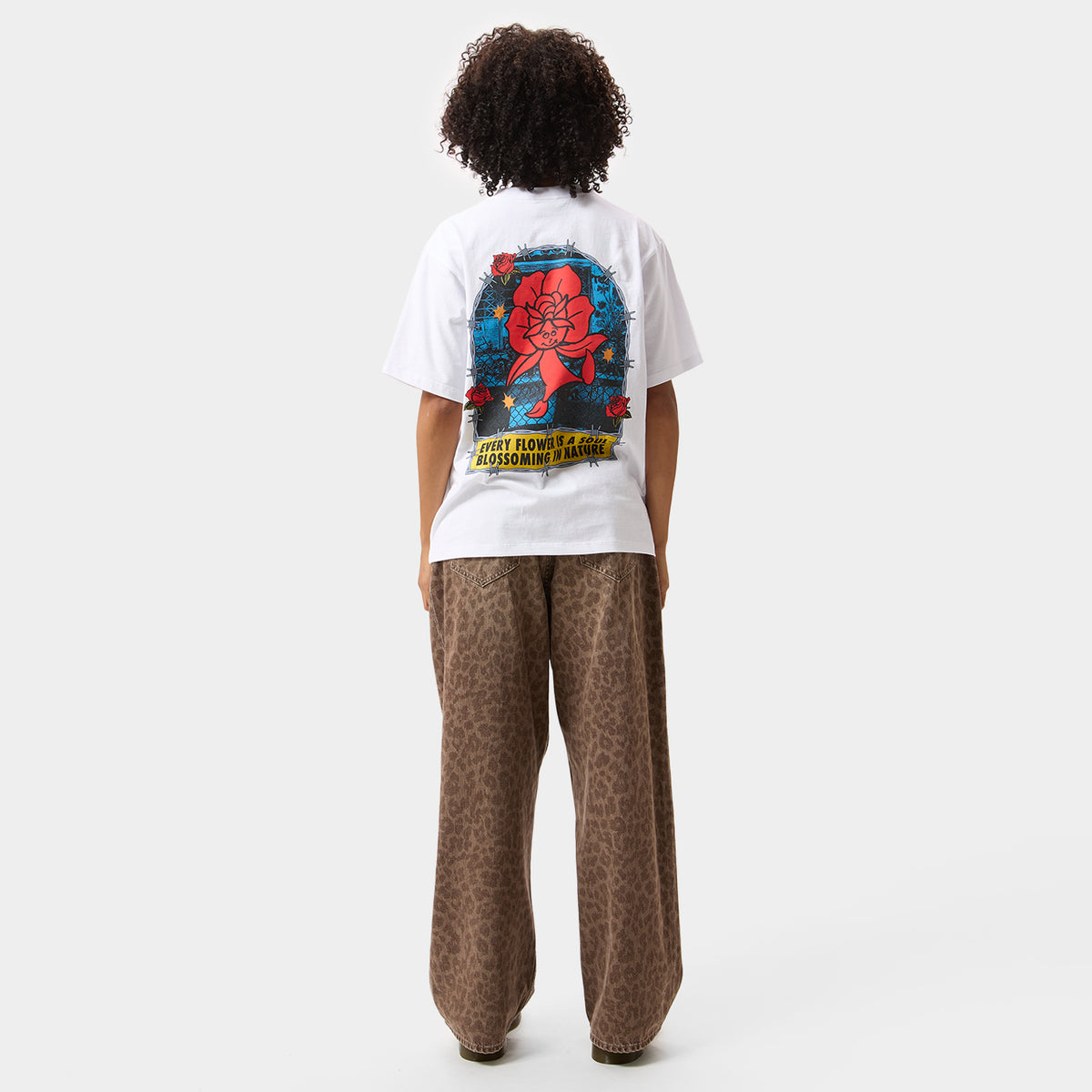 HUF (ハフ) Worldwide JP /T-SHIRTS（Tシャツ）/ FLOWER DISTRICT TEE商品 / BLACK