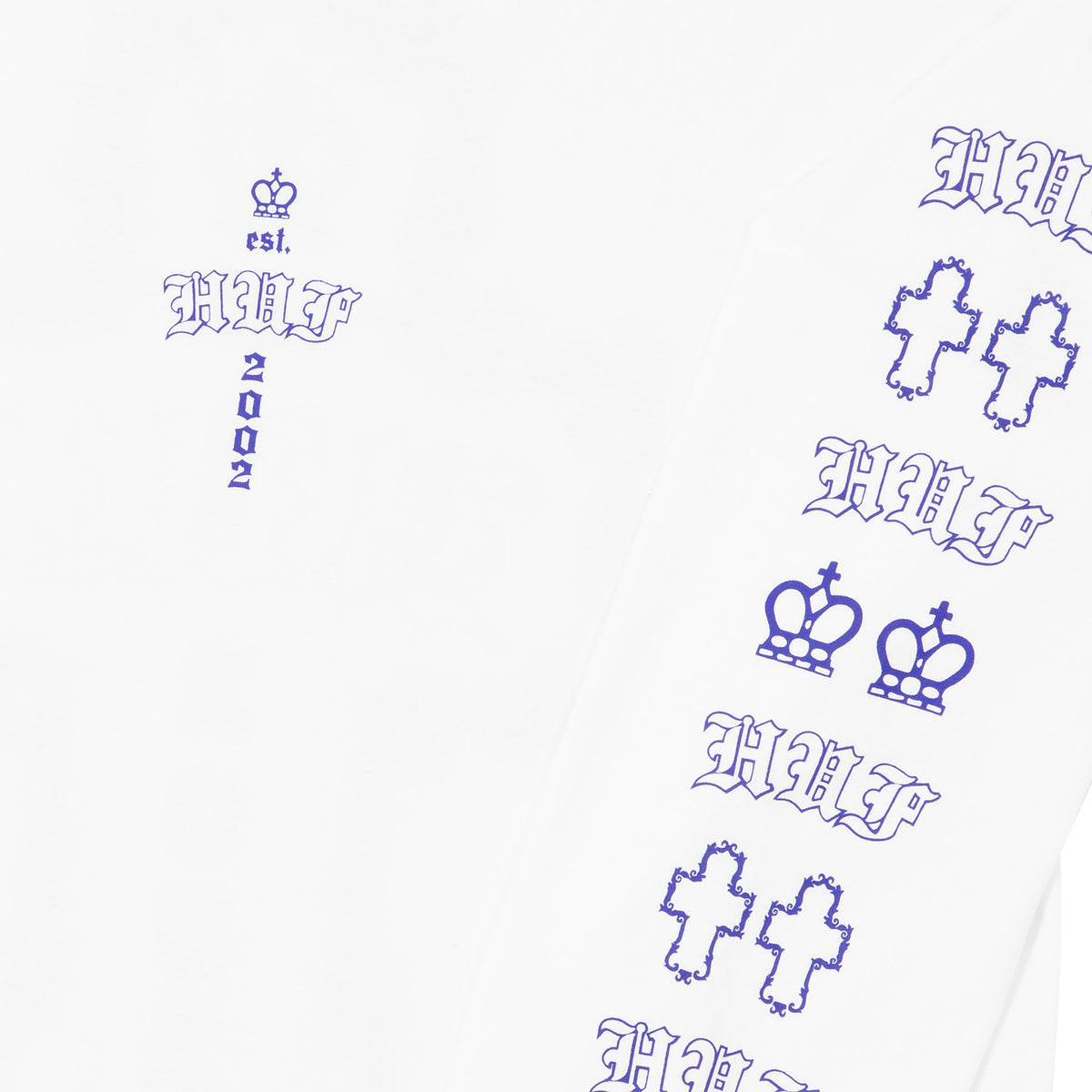 HUF (ハフ) Worldwide JP /T-SHIRTS（Tシャツ）/ HARD LUXE LS TEE商品 / WHITE