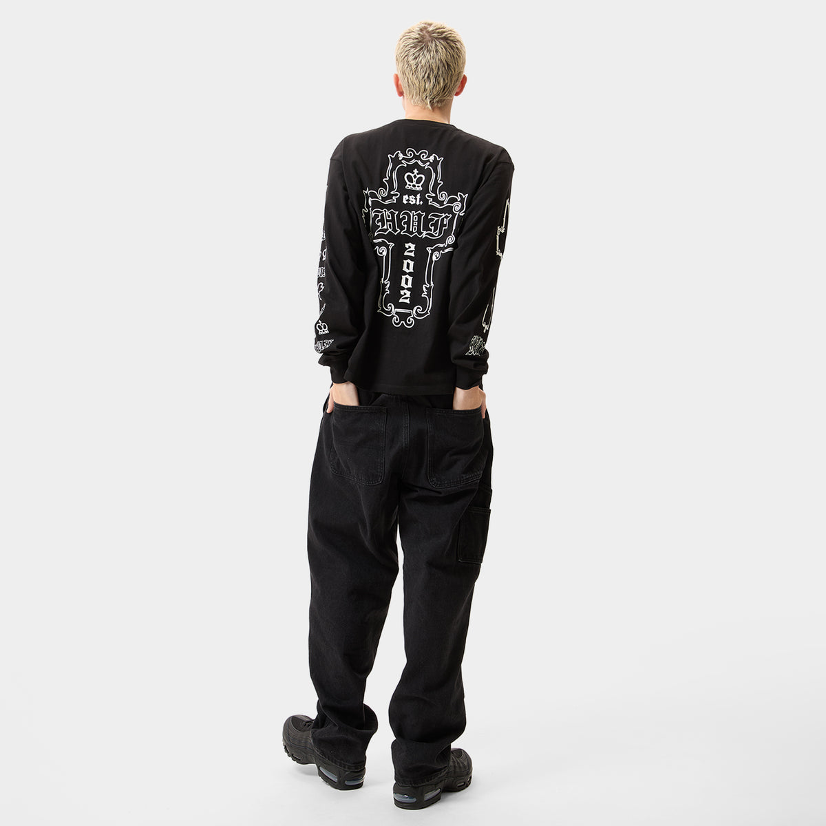 HUF (ハフ) Worldwide JP /T-SHIRTS（Tシャツ）/ HARD LUXE LS TEE商品 / WHITE