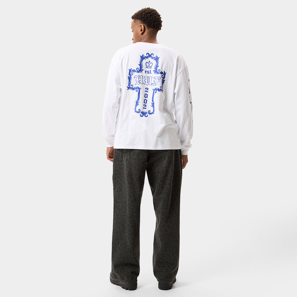 HUF (ハフ) Worldwide JP /T-SHIRTS（Tシャツ）/ HARD LUXE LS TEE商品 / WHITE