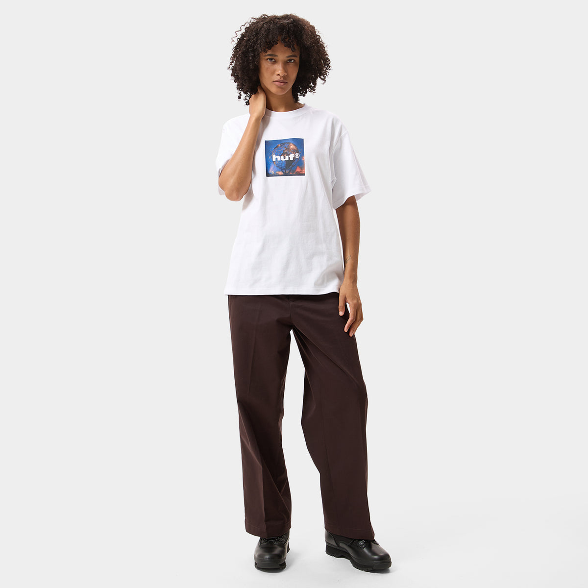 HUF (ハフ) Worldwide JP /T-SHIRTS（Tシャツ）/ UNISPHERE TEE商品 / WHITE