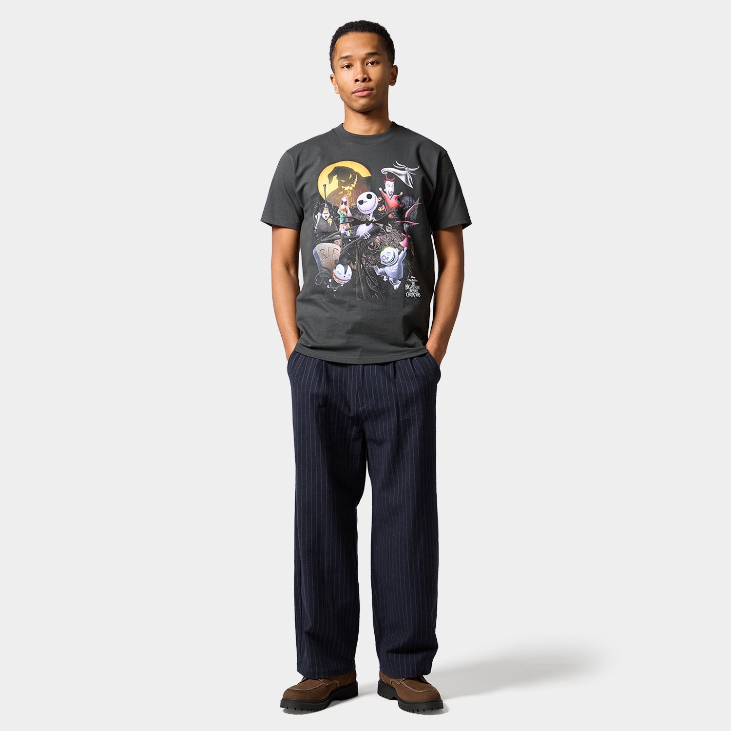 HUF (ハフ) Worldwide JP /T-SHIRTS（Tシャツ）/ HUF X NIGHTMARE BEFORE CHRISTMAS VINTAGE TEE商品 / VINTAGE BLACK