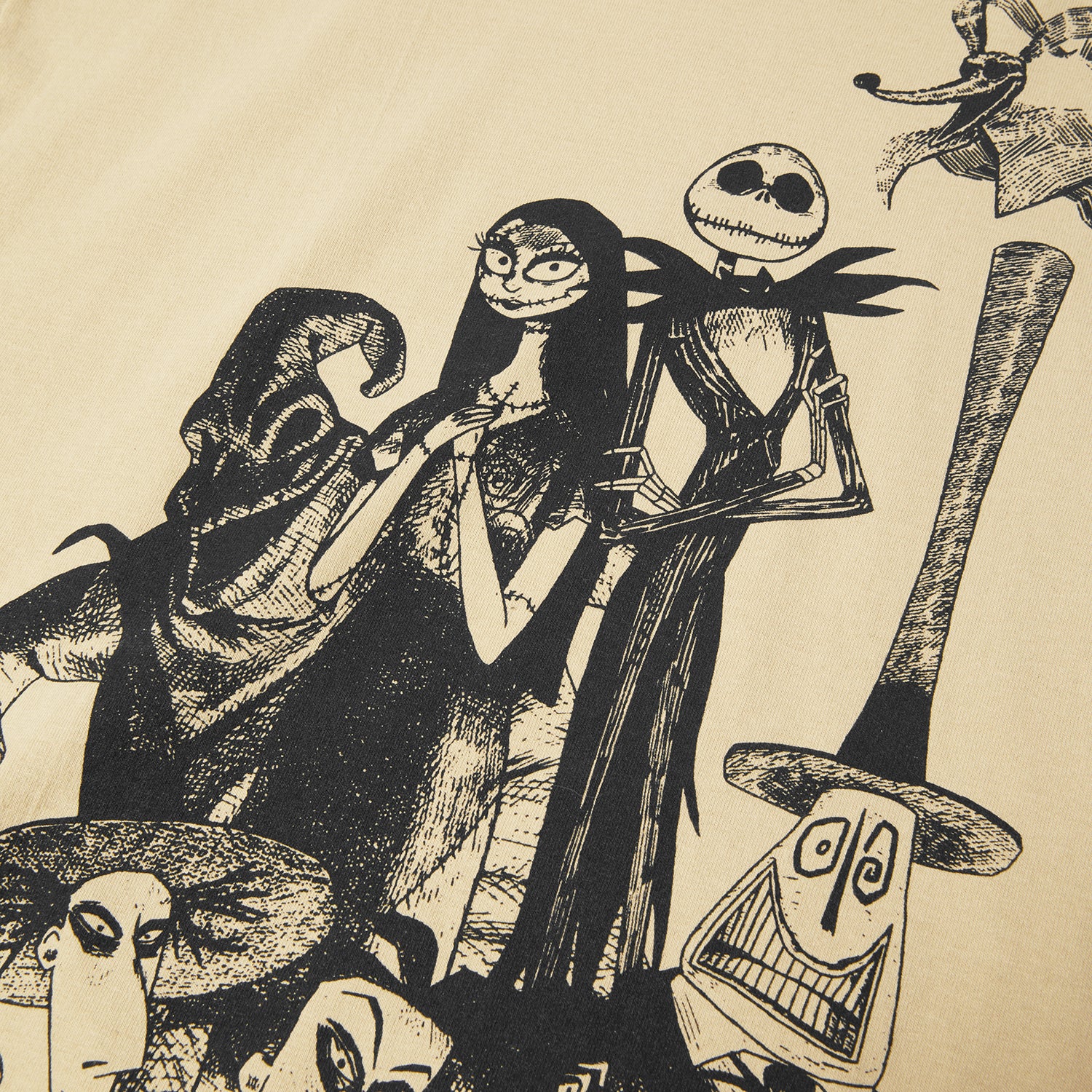 HUF (ハフ) Worldwide JP /T-SHIRTS（Tシャツ）/ HUF X NIGHTMARE BEFORE CHRISTMAS CAST TEE商品 / SAND