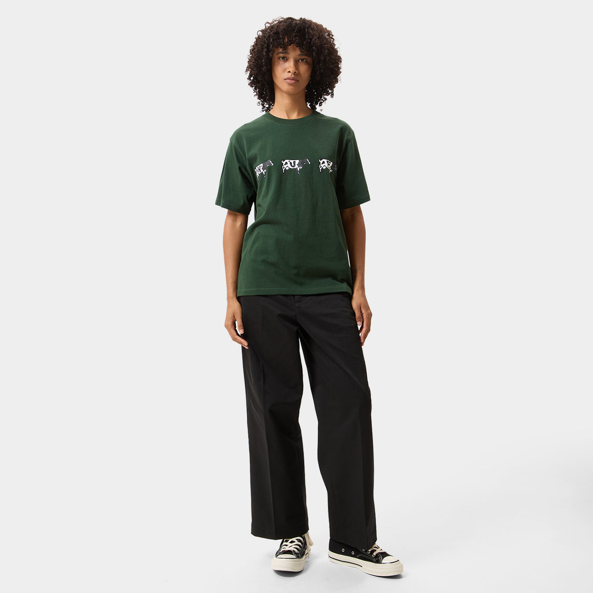 HUF (ハフ) Worldwide JP /T-SHIRTS（Tシャツ）/ MOO TEE商品 / FOREST GREEN