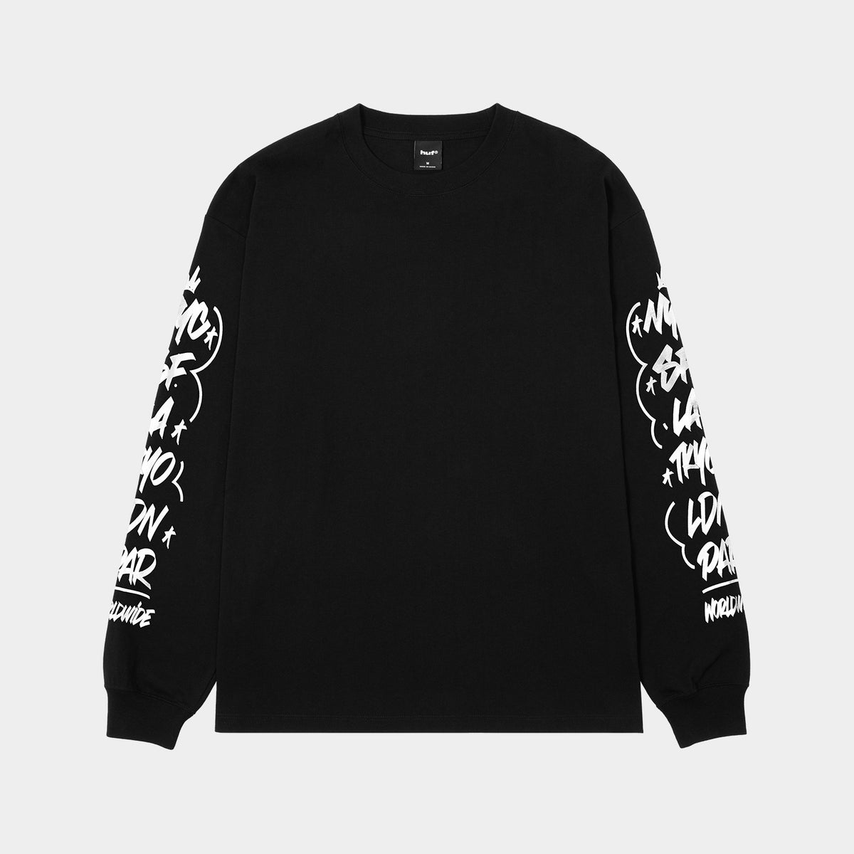 HUF (ハフ) Worldwide JP / T-SHIRTS（Tシャツ） / LOCALE LS TEE商品 / BLACK