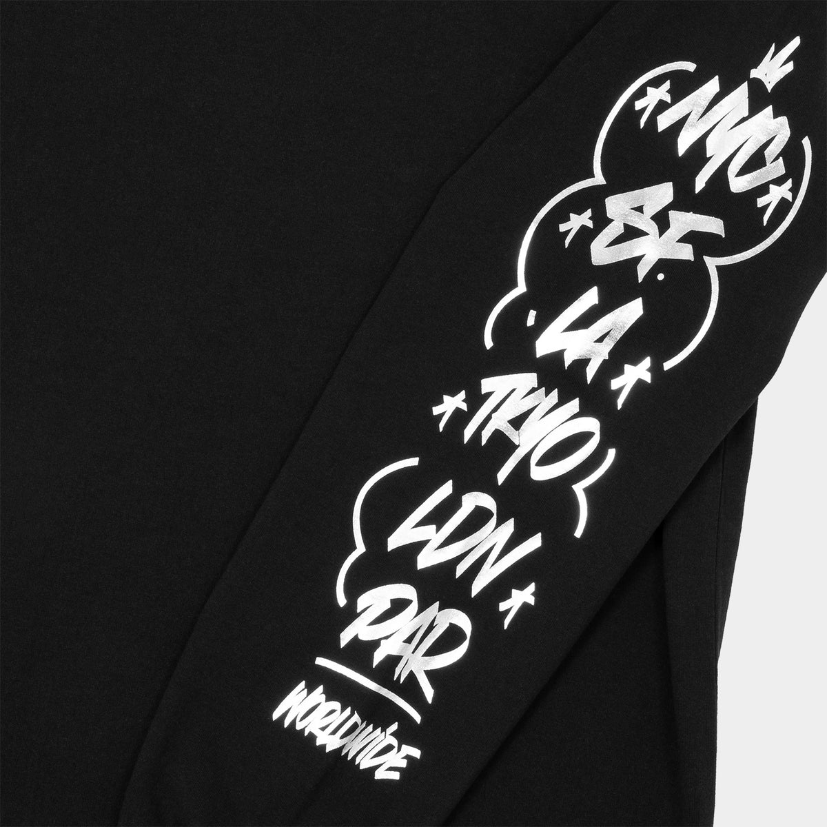 HUF (ハフ) Worldwide JP /T-SHIRTS（Tシャツ）/ LOCALE LS TEE商品 / BLACK