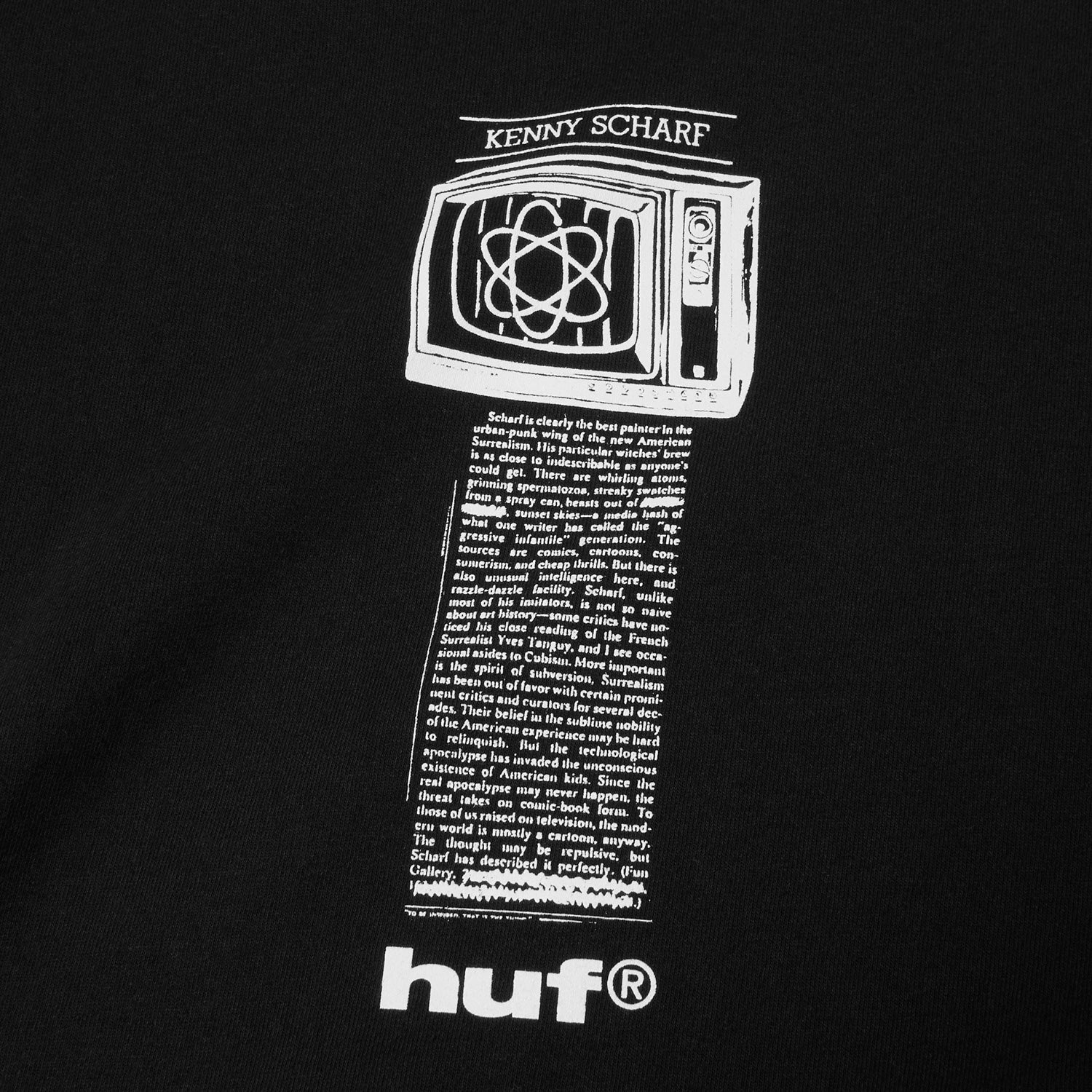 HUF (ハフ) Worldwide JP /T-SHIRTS（Tシャツ）/ KENNY SCHARF PHILOSOPHY TEE商品 / BLACK