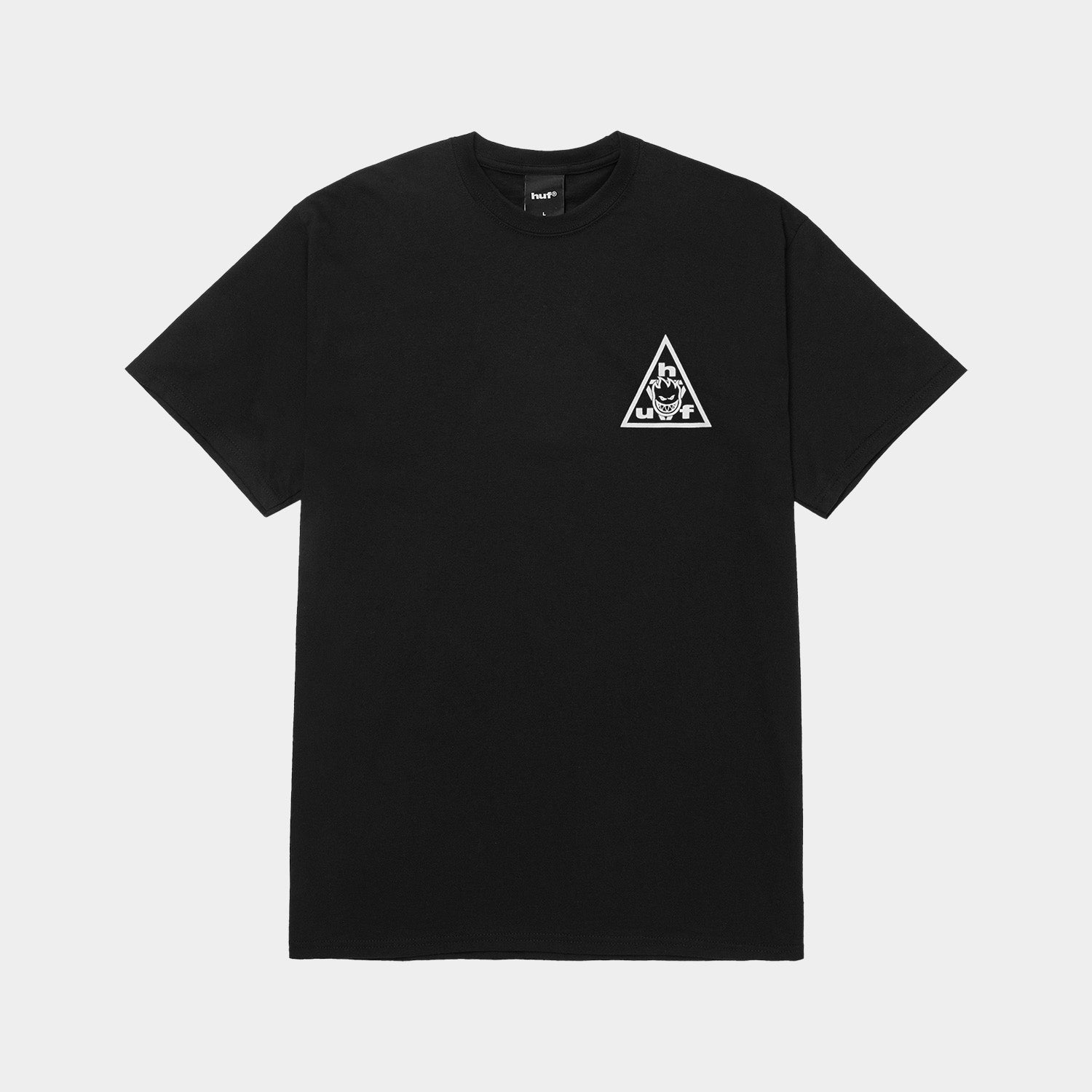 HUF (ハフ) Worldwide JP /T-SHIRTS（Tシャツ）/ huf X SPITFIRE STICKER TT TEE商品 / BLACK