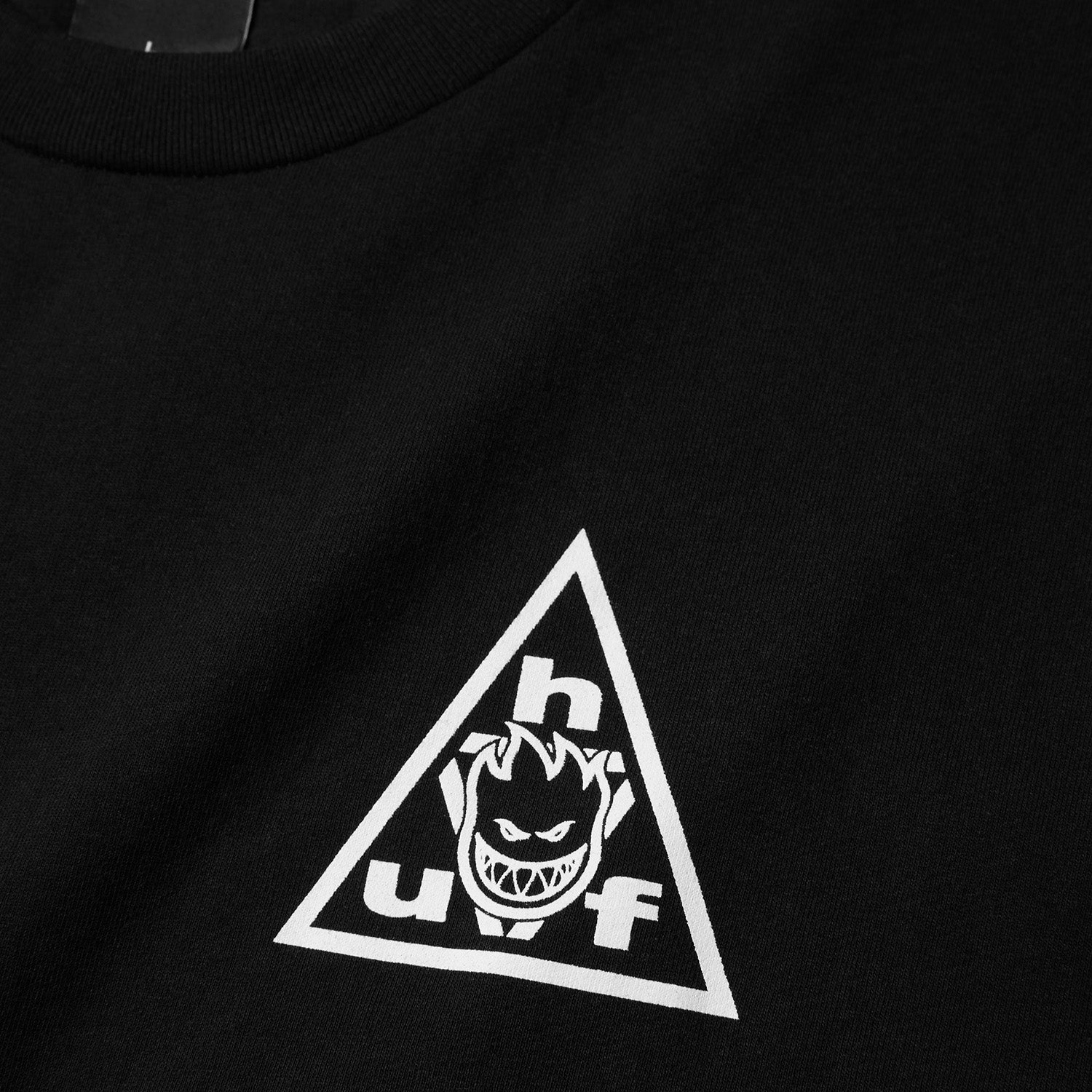 HUF (ハフ) Worldwide JP /T-SHIRTS（Tシャツ）/ huf X SPITFIRE STICKER TT TEE商品 / BLACK