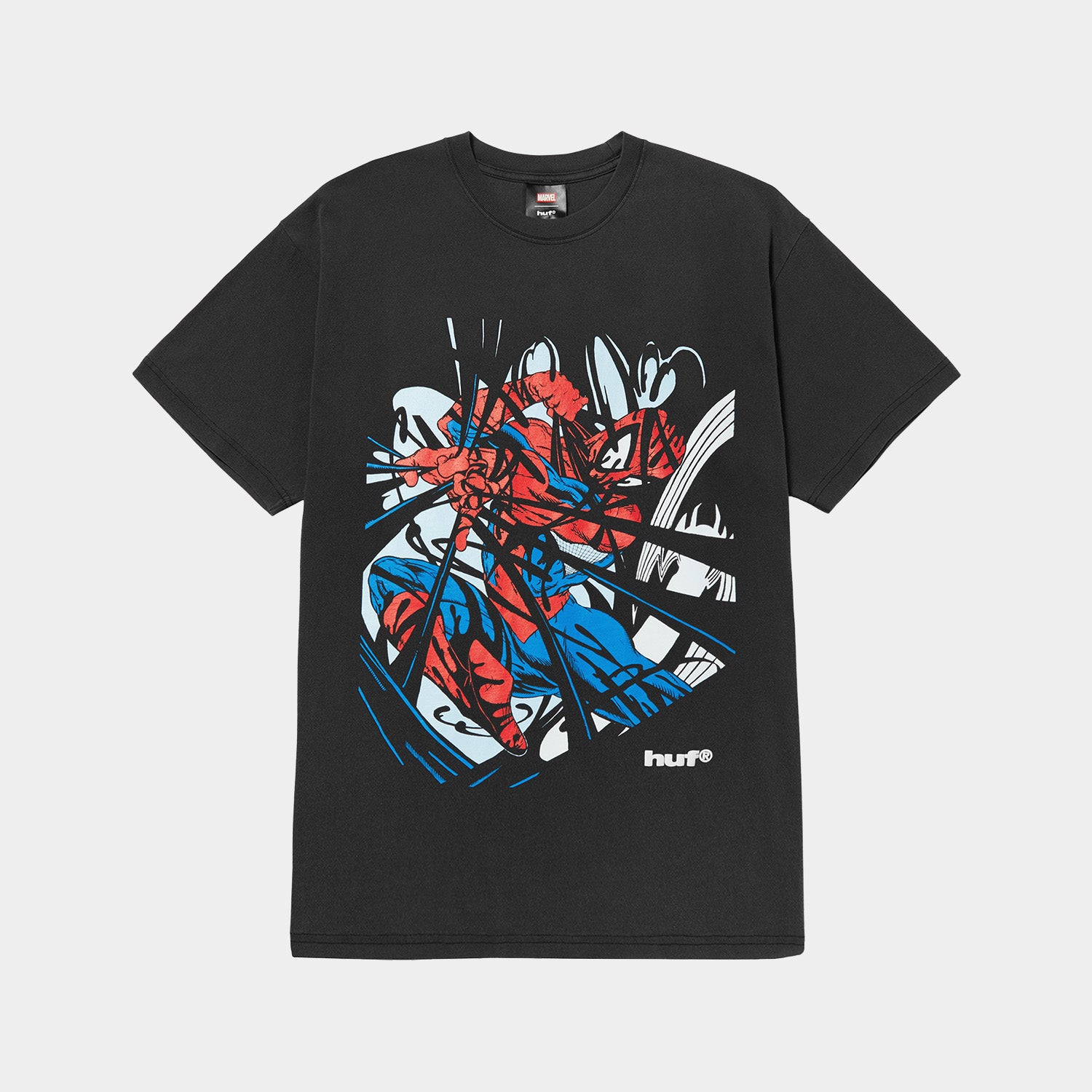 HUF X MARVEL SPIDER-MAN ENTANGLED WASHED TEE｜T-SHIRTS（Tシャツ