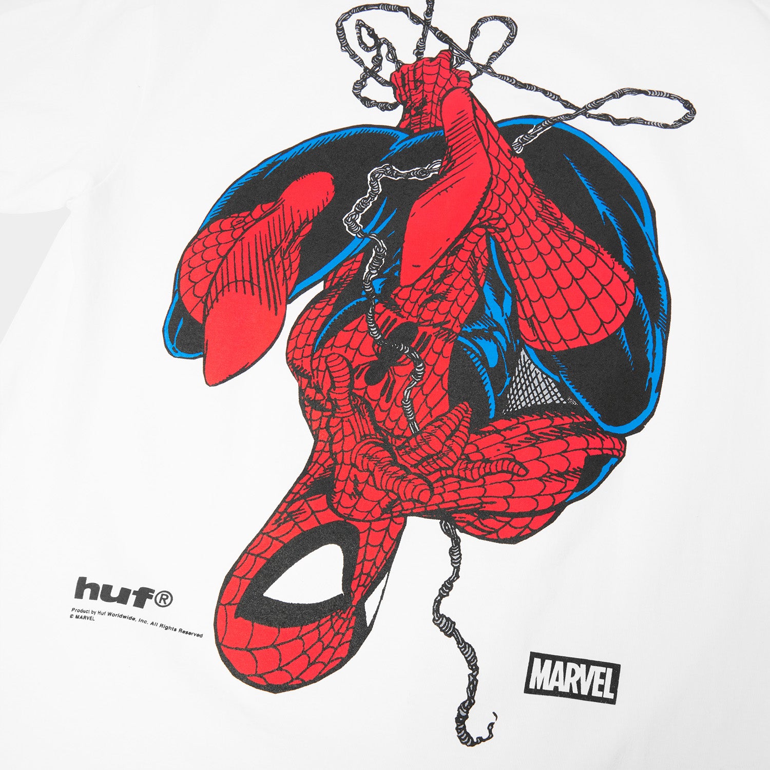 HUF (ハフ) Worldwide JP /T-SHIRTS（Tシャツ）/ HUF X SPIDER-MAN UPSIDE DOWN TEE商品 / WHITE
