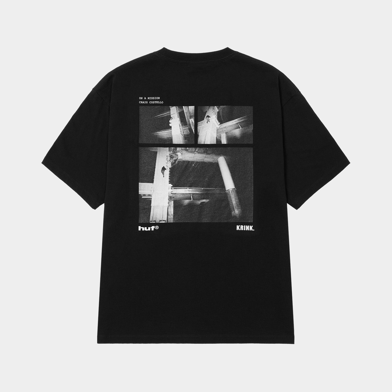 HUF (ハフ) Worldwide JP / T-SHIRTS（Tシャツ） / huf X KRINK NIGHT LIFE TEE商品 / BLACK