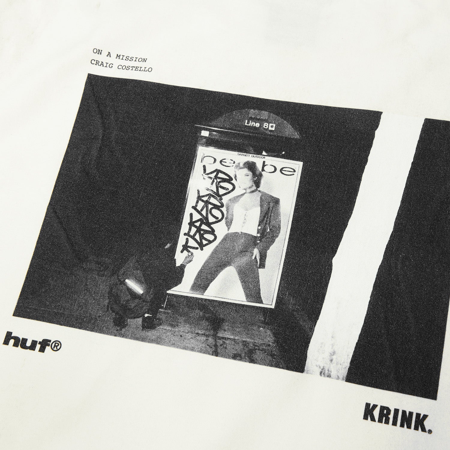 HUF (ハフ) Worldwide JP /T-SHIRTS（Tシャツ）/ huf X KRINK OAM TEE商品 / WHITE