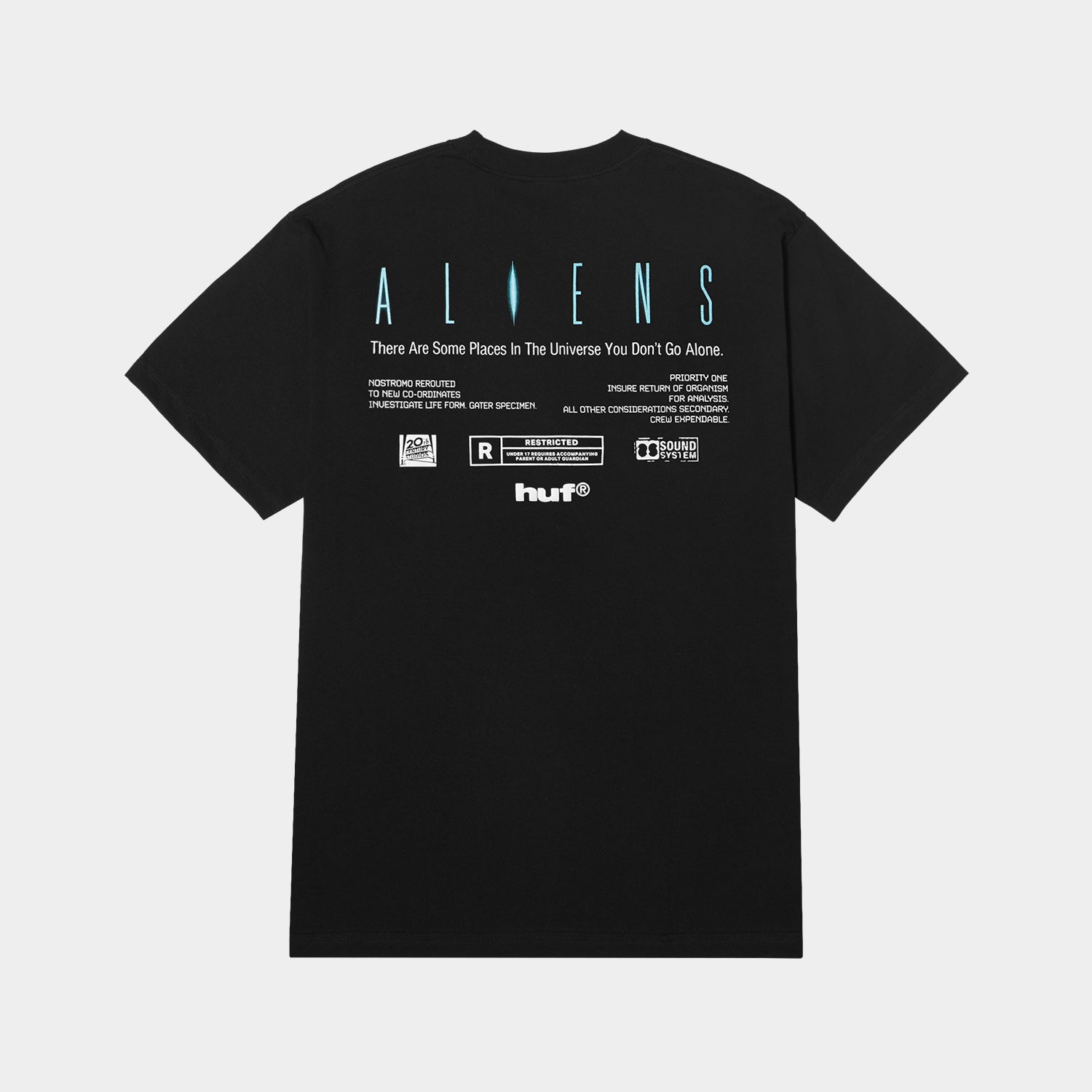 HUF (ハフ) Worldwide JP / T-SHIRTS（Tシャツ） / HUF X ALIENS XENOMORPH TEE商品 / BLACK