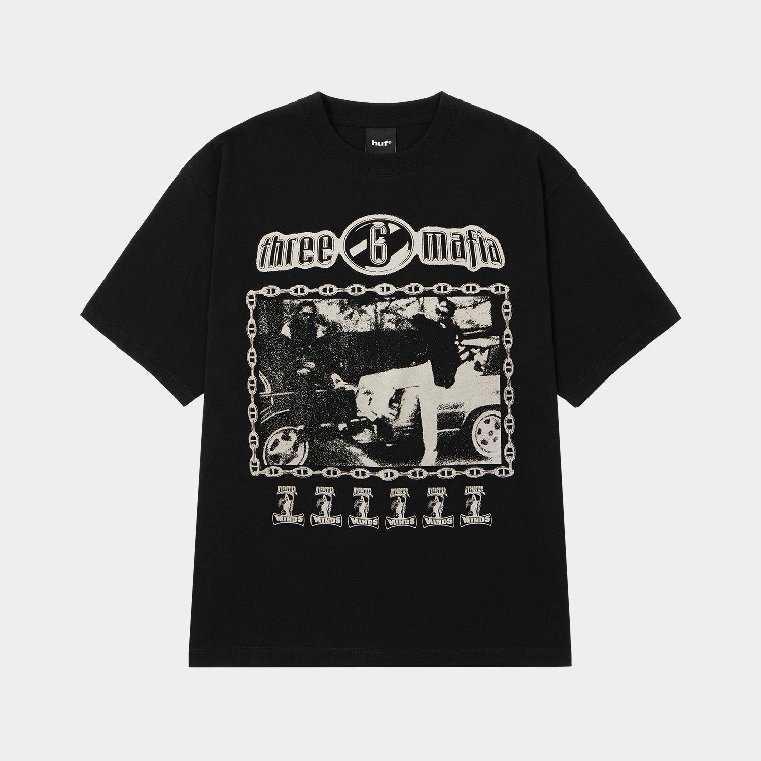 huf® X THREE 6 MAFIA MOST KNOWN UNKNOWN TEE｜T-SHIRTS（Tシャツ