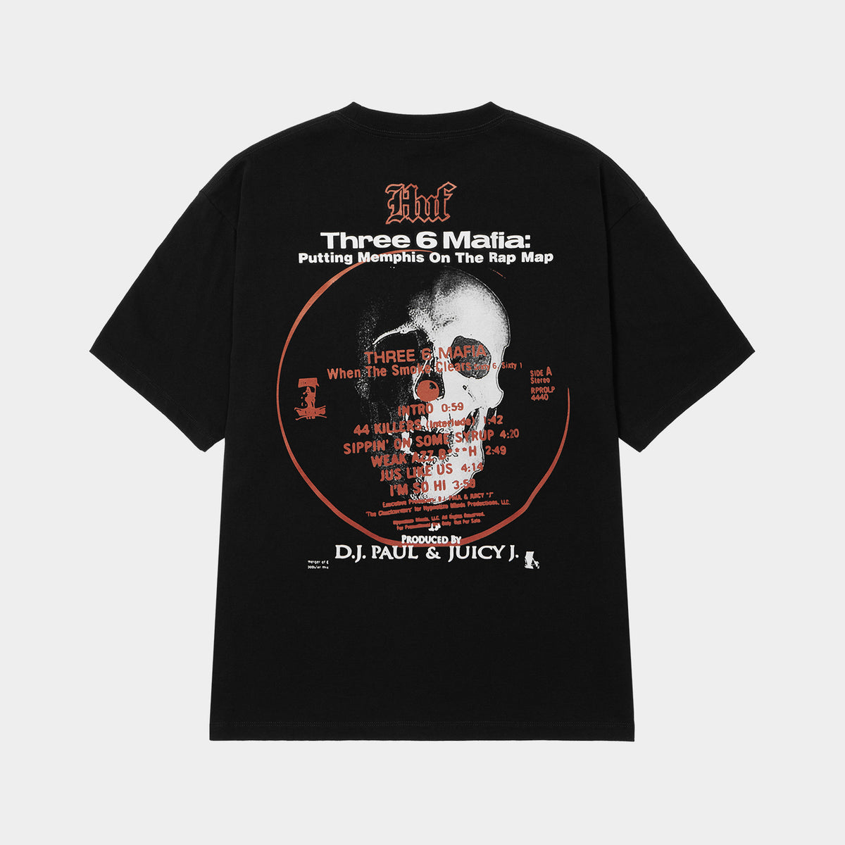 HUF (ハフ) Worldwide JP / T-SHIRTS（Tシャツ） / huf® X THREE 6 MAFIA MYSTIC STYLES TEE商品 / BLACK