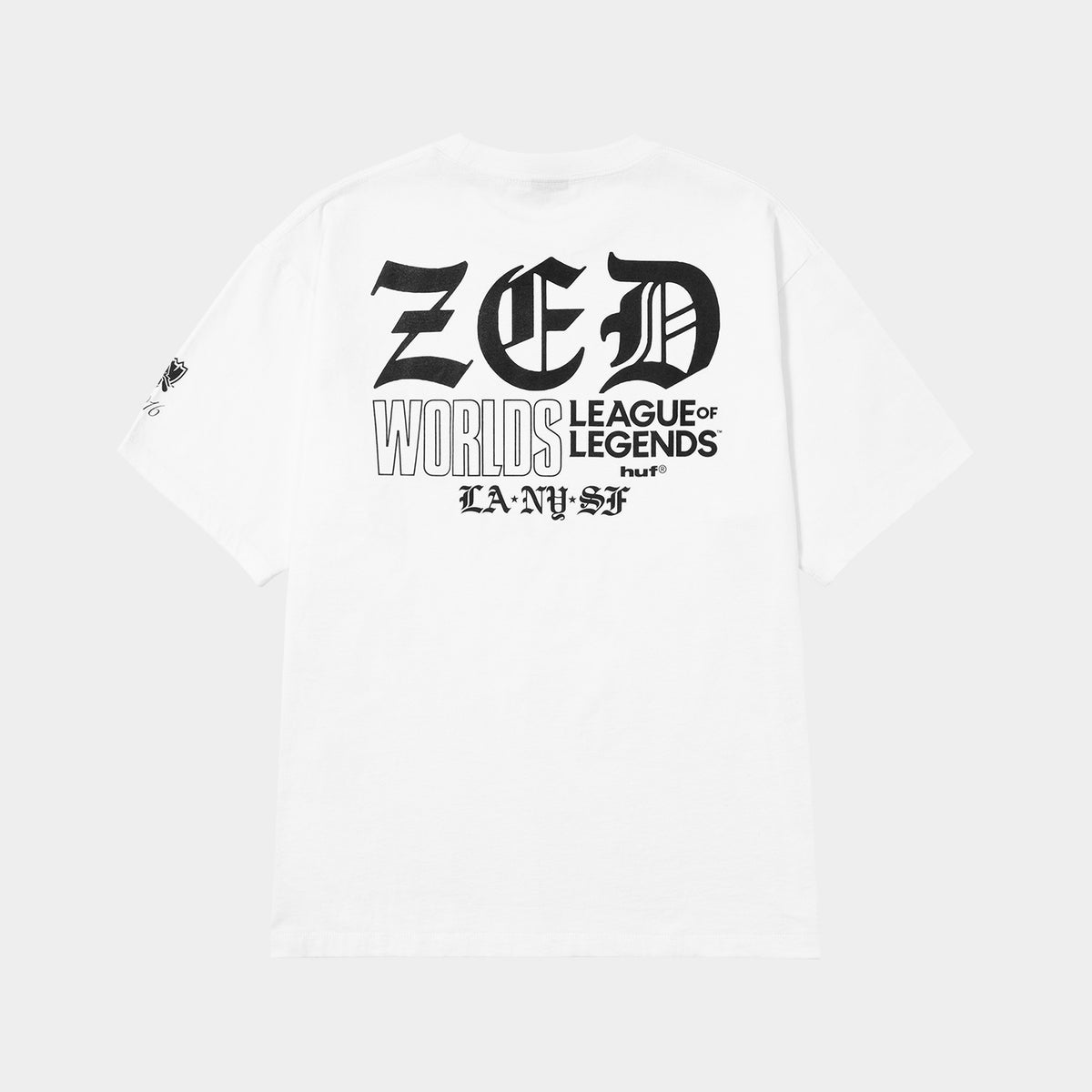 HUF (ハフ) Worldwide JP / T-SHIRTS（Tシャツ） / huf® x Riot Games 2016 WORLDS ZED SKIN TEE商品 / WHITE