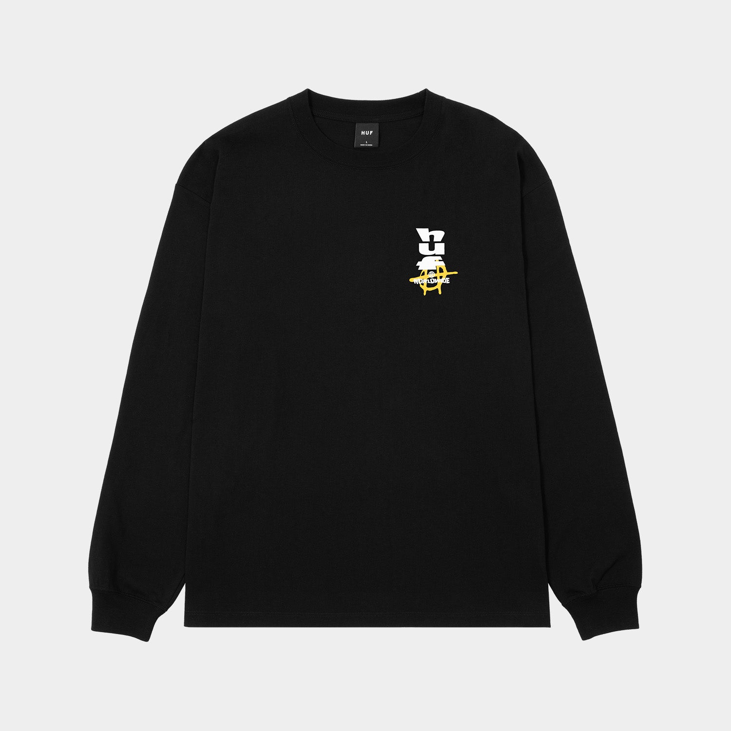 HUF (ハフ) Worldwide JP /T-SHIRTS（Tシャツ）/ CUT AND PASTE LS TEE商品 / NAVY