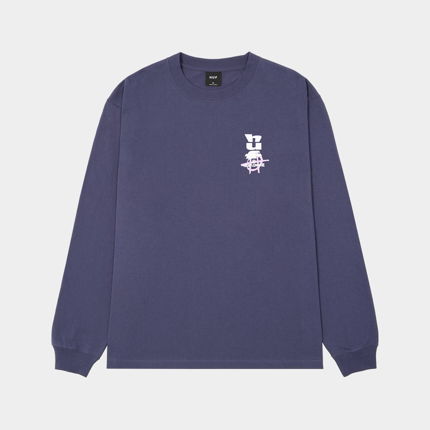 HUF (ハフ) Worldwide JP / T-SHIRTS（Tシャツ） / CUT AND PASTE LS TEE商品 / NAVY