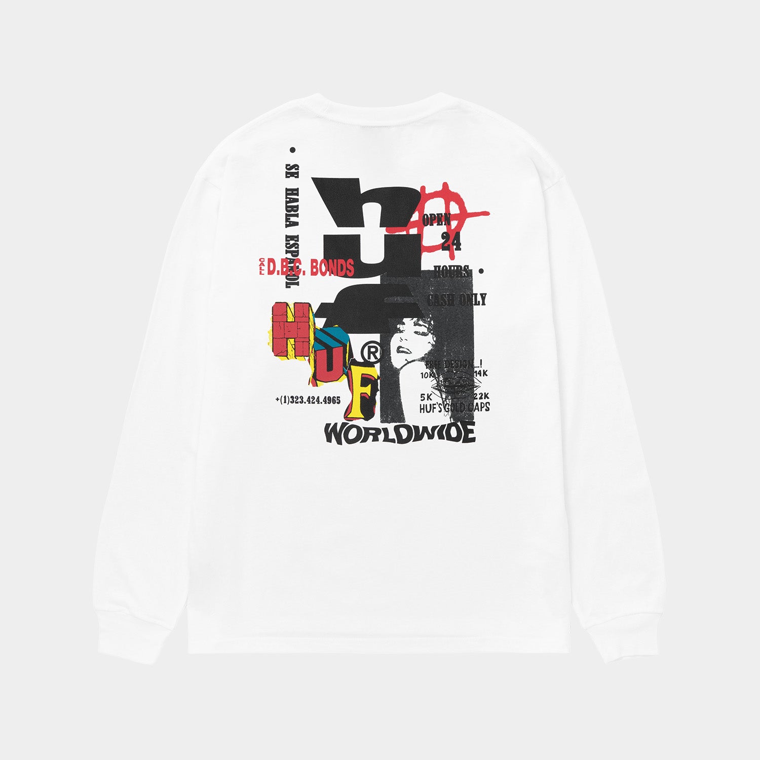 HUF (ハフ) Worldwide JP /T-SHIRTS（Tシャツ）/ CUT AND PASTE LS TEE商品 / NAVY