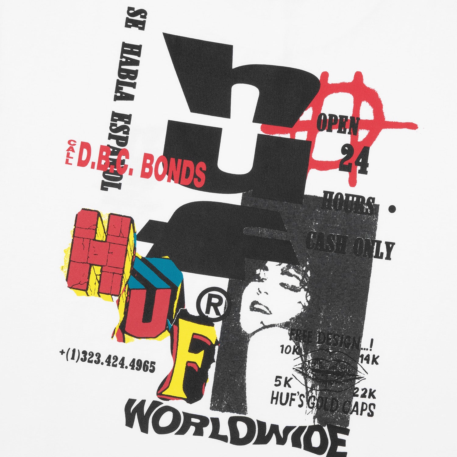 HUF (ハフ) Worldwide JP /T-SHIRTS（Tシャツ）/ CUT AND PASTE LS TEE商品 / NAVY