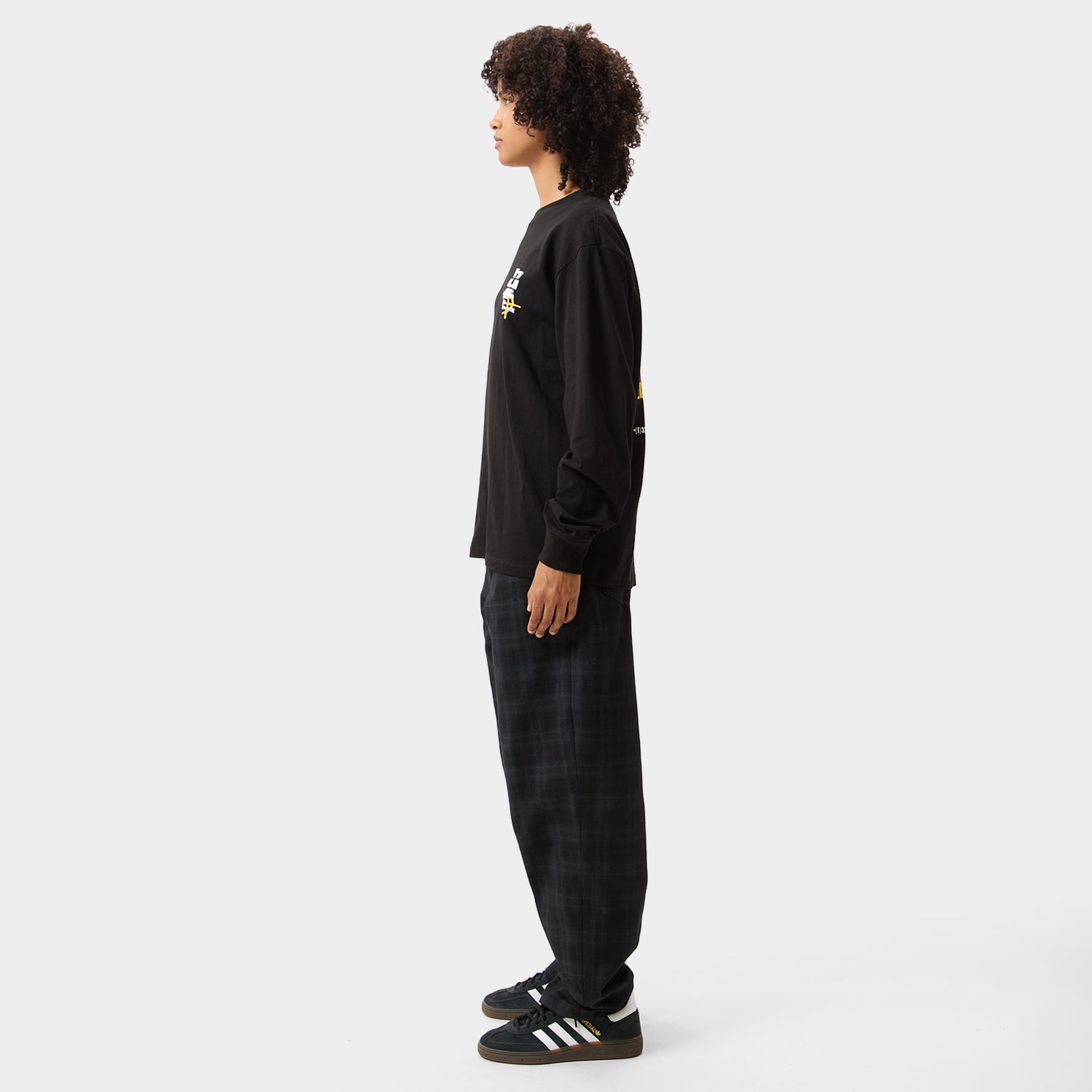 HUF (ハフ) Worldwide JP /T-SHIRTS（Tシャツ）/ CUT AND PASTE LS TEE商品 / NAVY