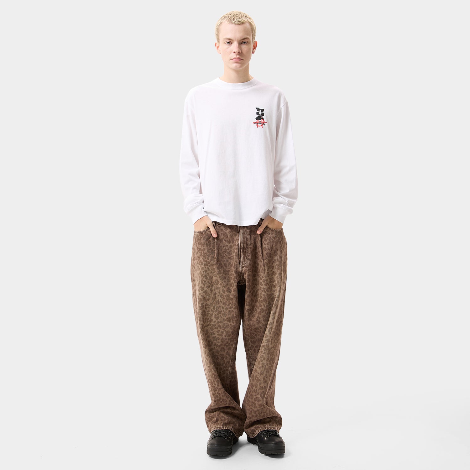 HUF (ハフ) Worldwide JP /T-SHIRTS（Tシャツ）/ CUT AND PASTE LS TEE商品 / NAVY