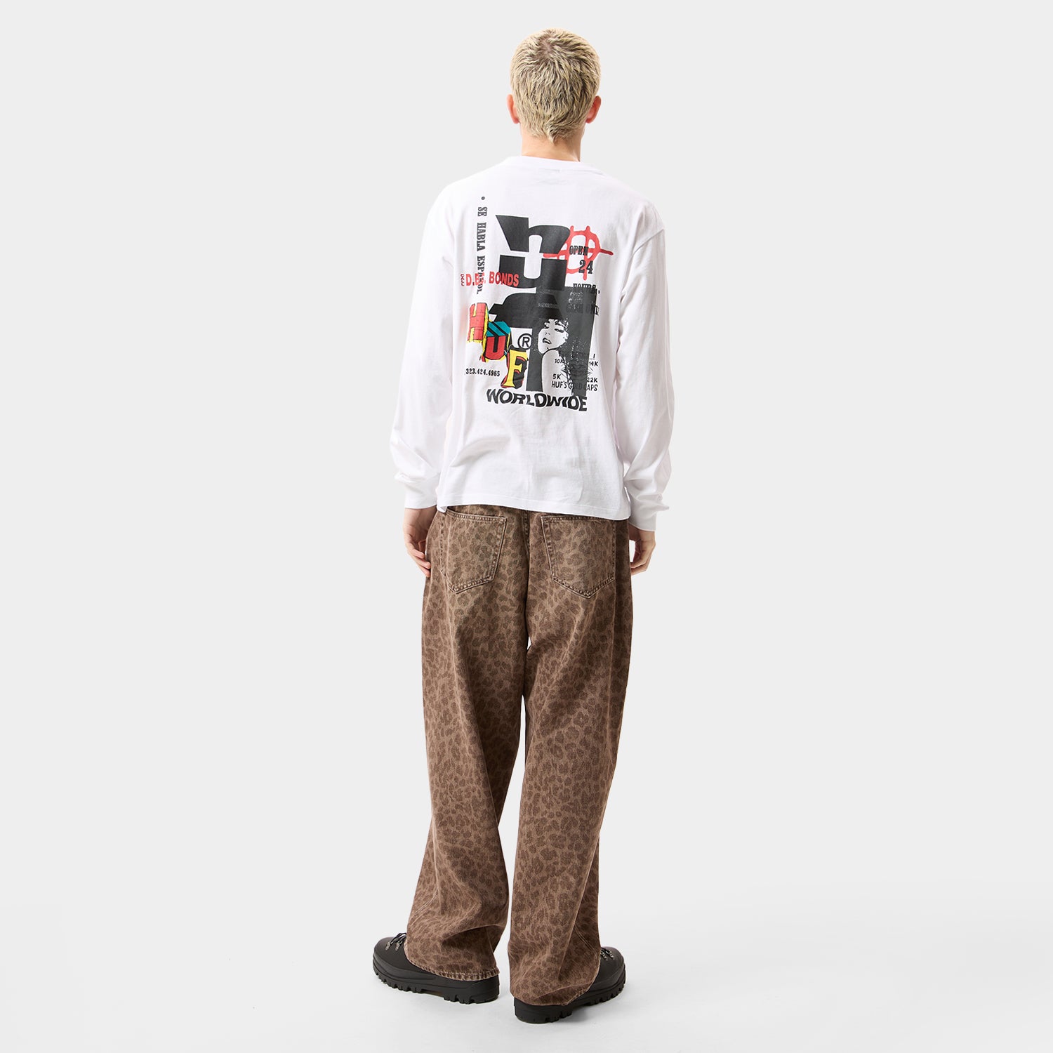 HUF (ハフ) Worldwide JP /T-SHIRTS（Tシャツ）/ CUT AND PASTE LS TEE商品 / NAVY