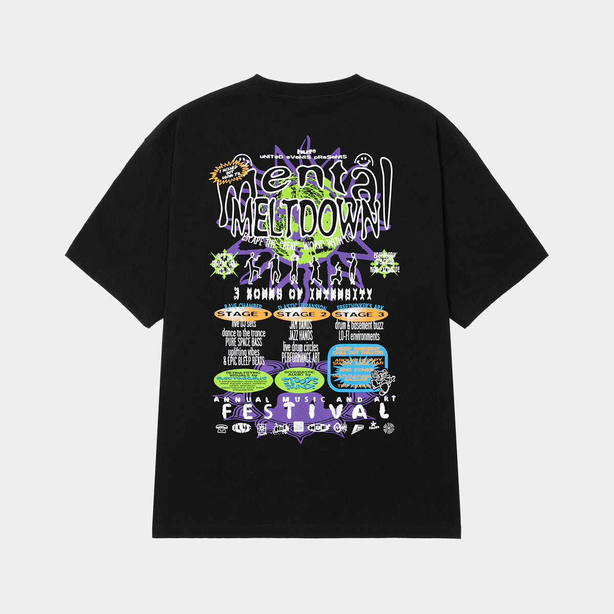 MENTAL MELTDOWN TEE｜T-SHIRTS（Tシャツ）｜【公式通販 HUF】｜ハフ