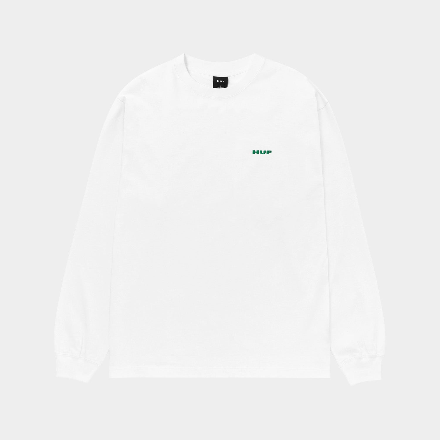 HUF (ハフ) Worldwide JP / T-SHIRTS（Tシャツ） / MANHOLE LS TEE商品 / WHITE/GREEN