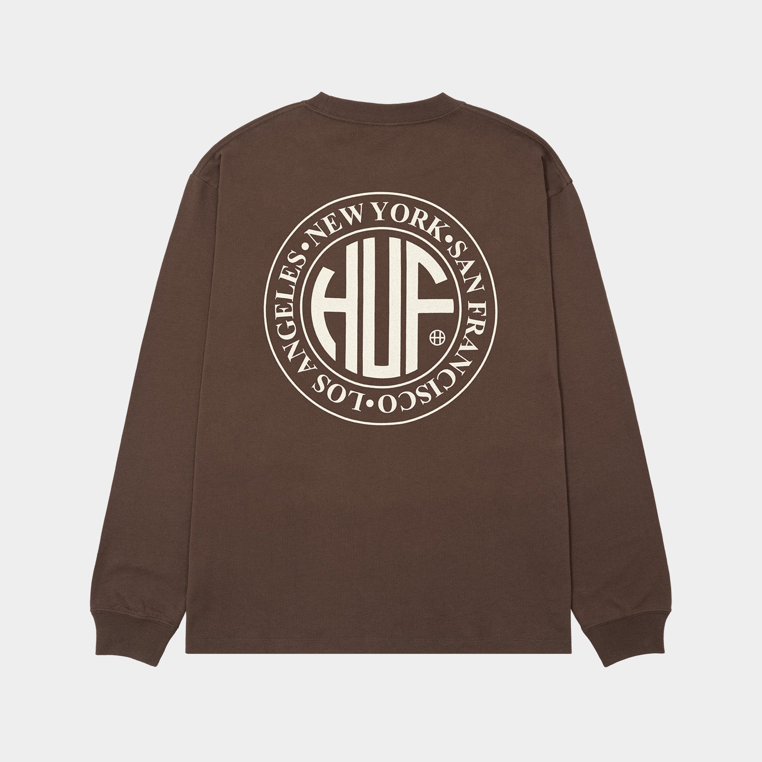 HUF (ハフ) Worldwide JP /T-SHIRTS（Tシャツ）/ REGIONAL LS TEE商品 / COFFEE