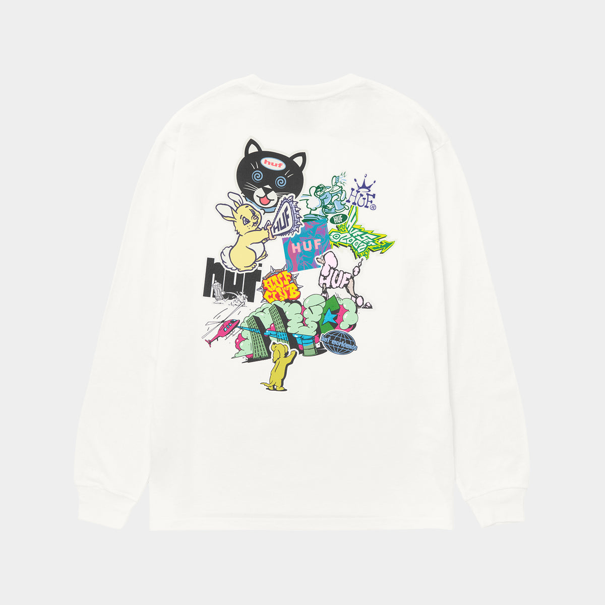 STICKER LS TEE｜T-SHIRTS（Tシャツ）｜【公式通販 HUF】｜ハフ