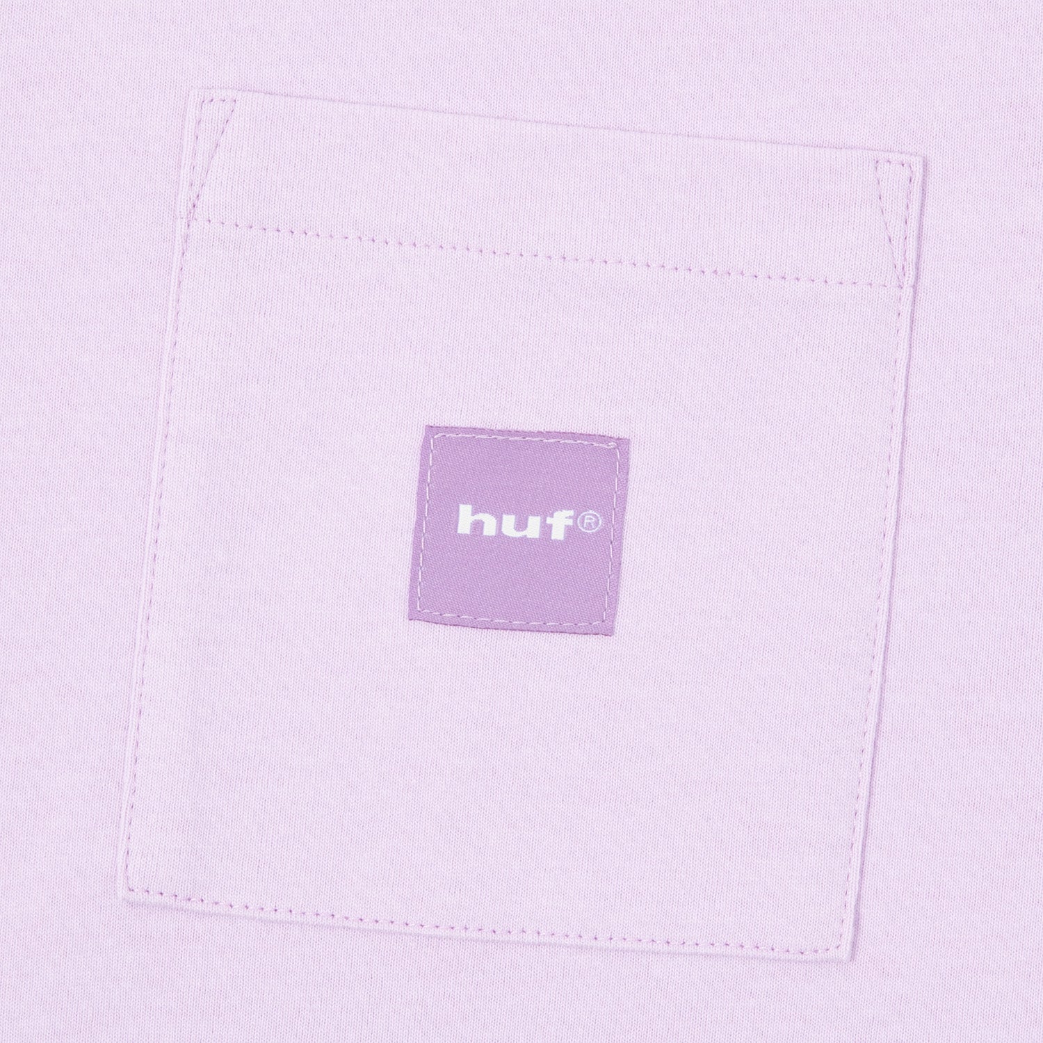 HUF (ハフ) Worldwide JP /T-SHIRTS（Tシャツ）/ BOX LOGO POCKET LS TEE商品 / LT LILAC