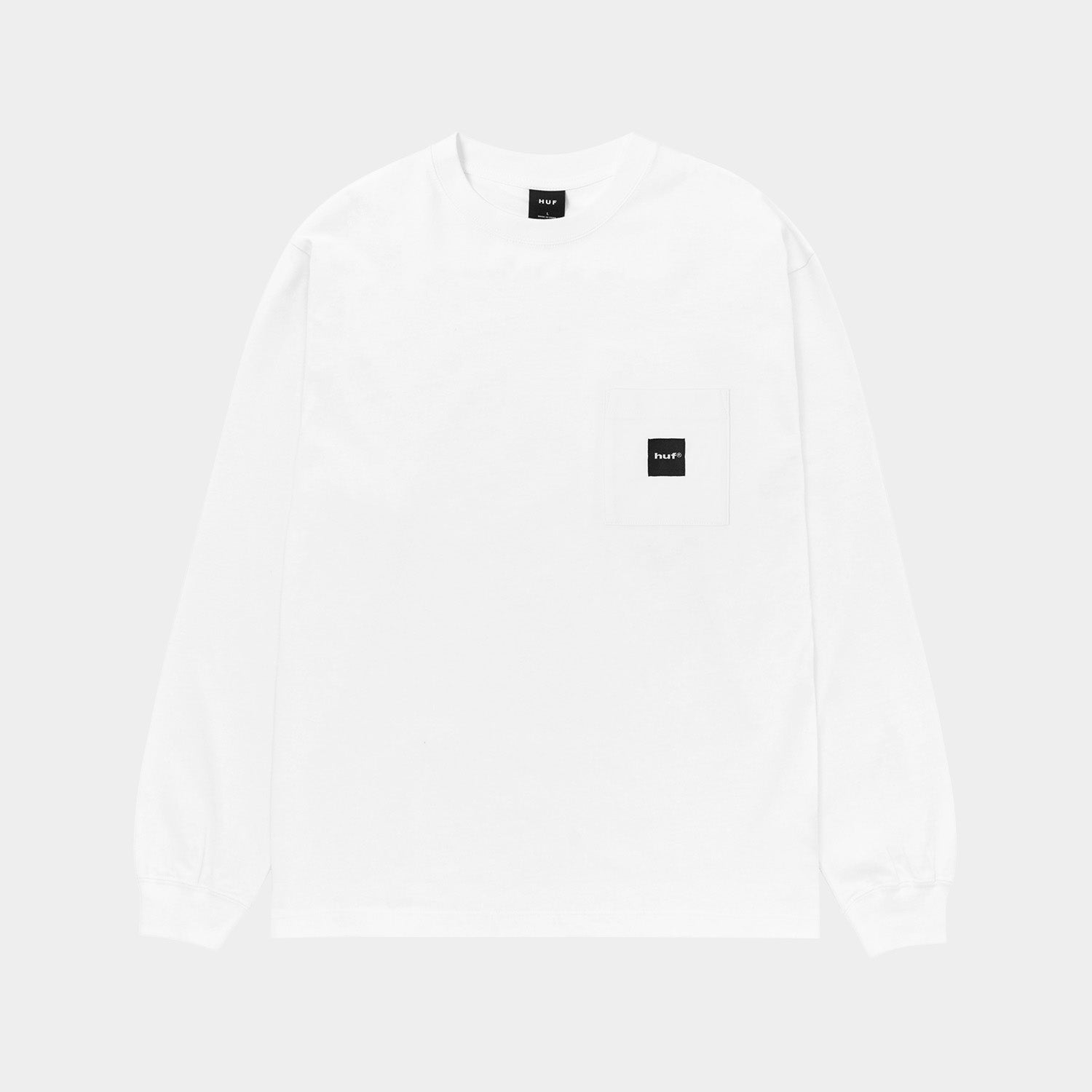 HUF (ハフ) Worldwide JP /T-SHIRTS（Tシャツ）/ BOX LOGO POCKET LS TEE商品 / LT LILAC