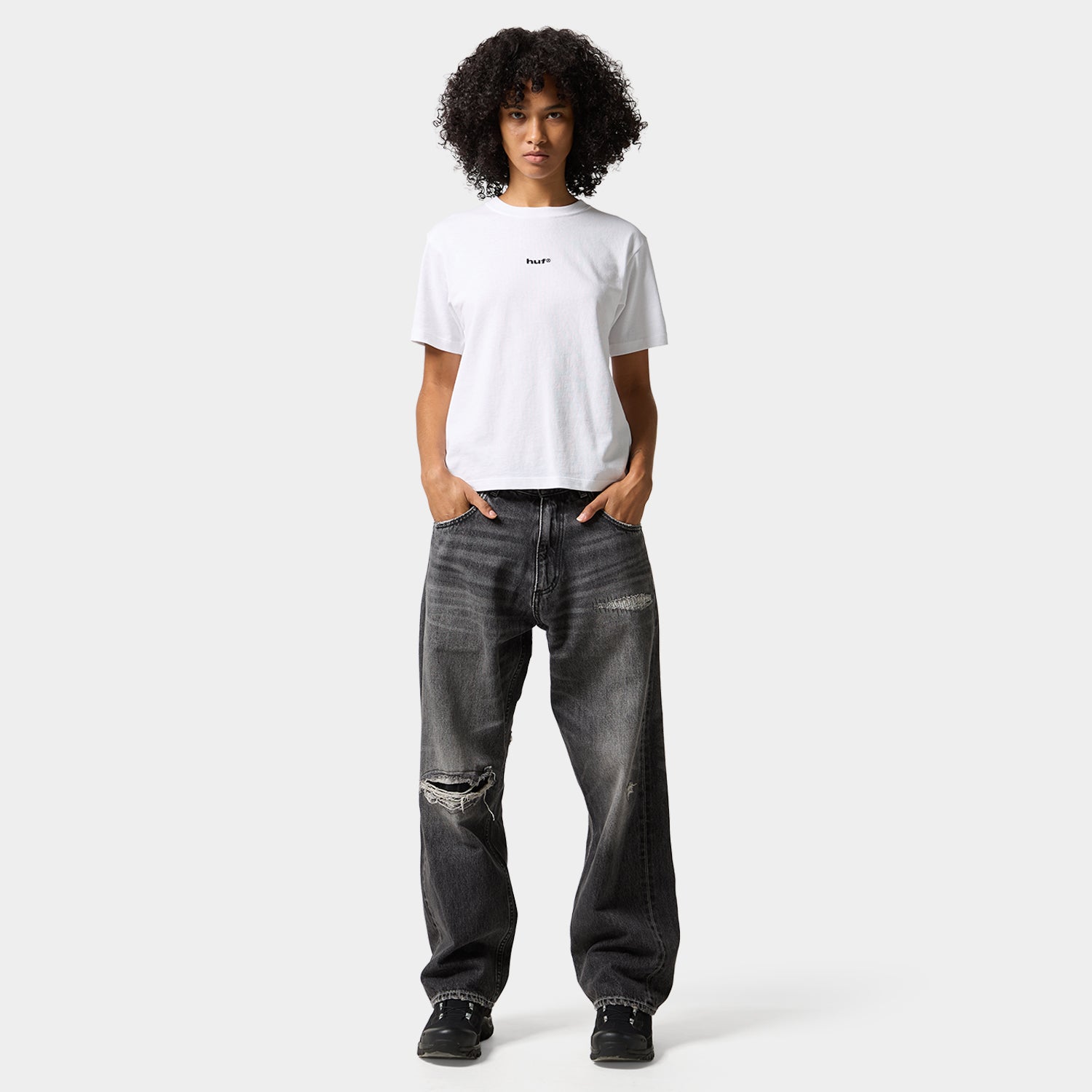 HUF (ハフ) Worldwide JP /T-SHIRTS（Tシャツ）/ huf eightynine TINY TEE商品 / WHITE