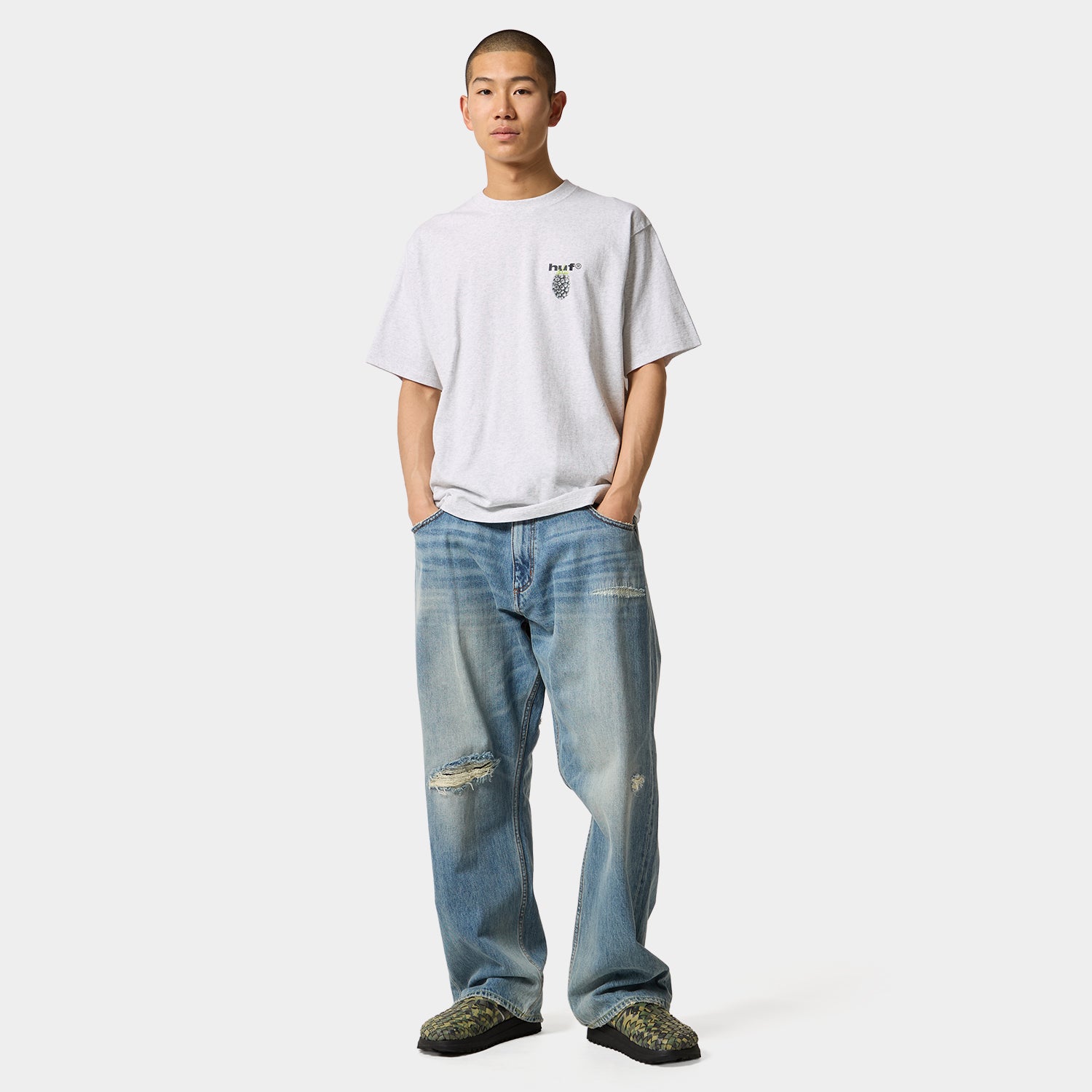 HUF (ハフ) Worldwide JP /T-SHIRTS（Tシャツ）/ BLACK BERRY TEE商品 / PEACH