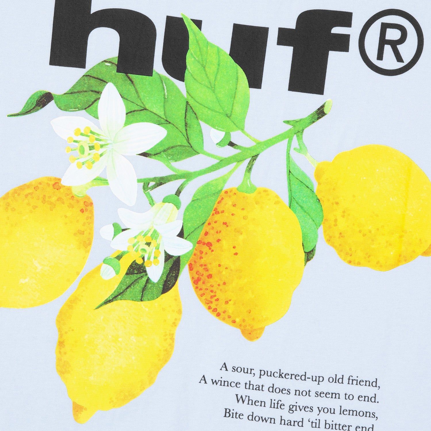 HUF (ハフ) Worldwide JP /T-SHIRTS（Tシャツ）/ SOUR LEMON TEE商品 / BLACK
