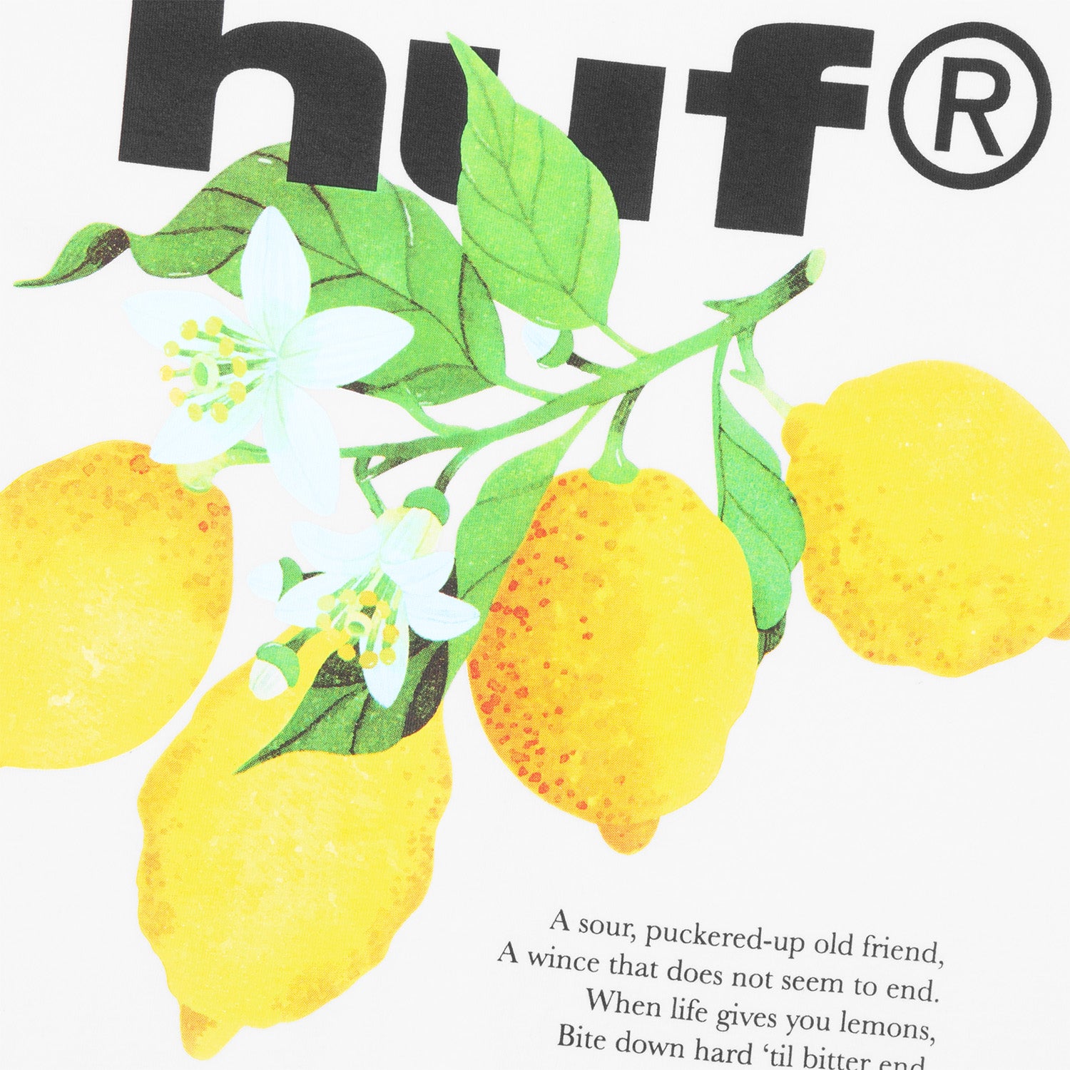 HUF (ハフ) Worldwide JP /T-SHIRTS（Tシャツ）/ SOUR LEMON TEE商品 / BLACK