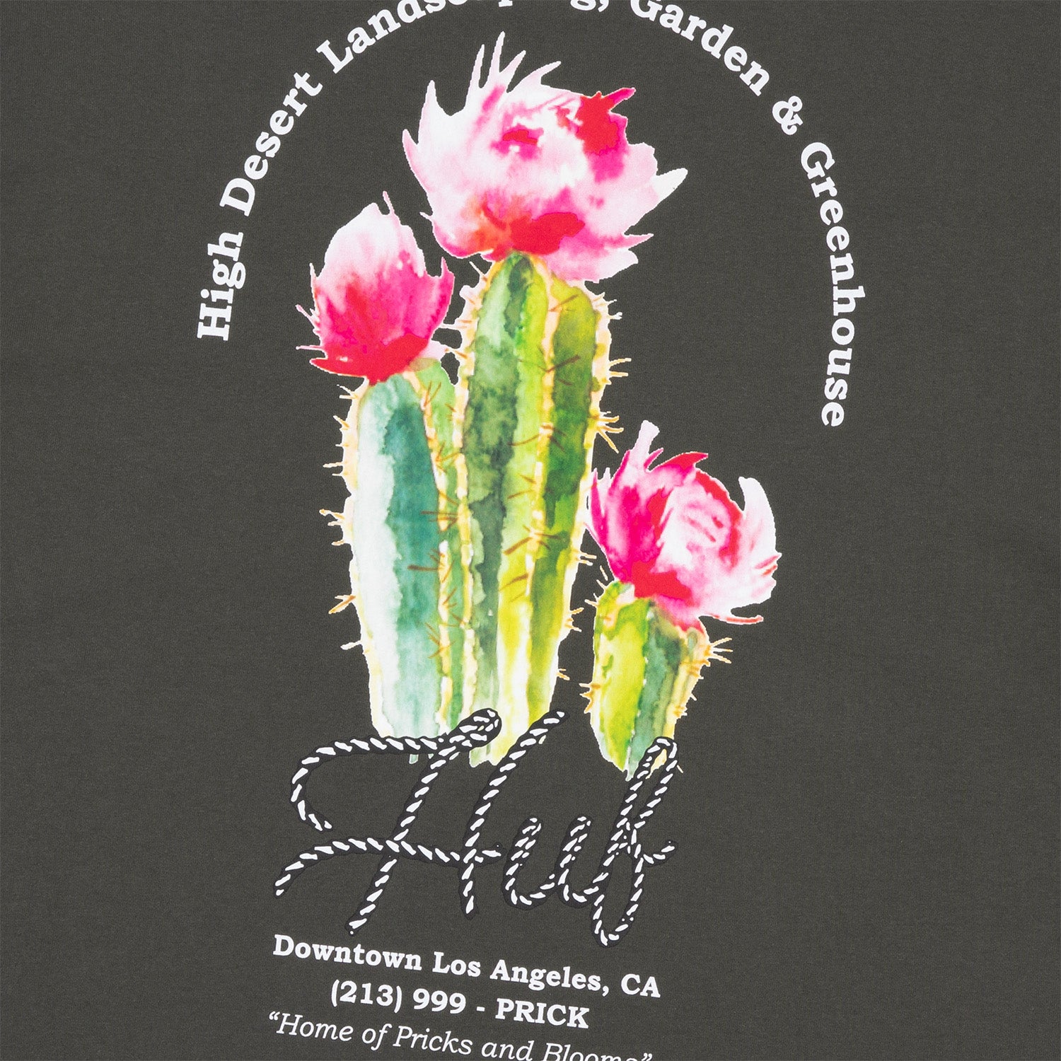 HUF (ハフ) Worldwide JP /T-SHIRTS（Tシャツ）/ DESERT ROSE TEE商品 / LT YELLOW