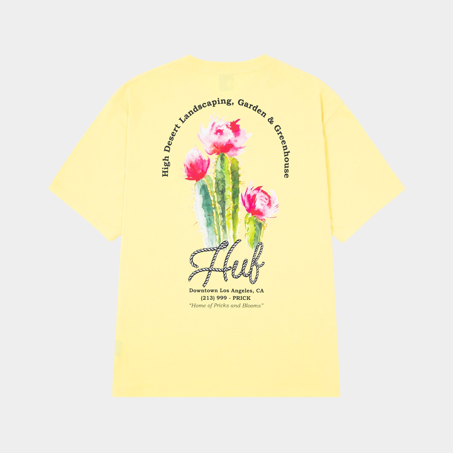 HUF (ハフ) Worldwide JP / T-SHIRTS（Tシャツ） / DESERT ROSE TEE商品 / LT YELLOW
