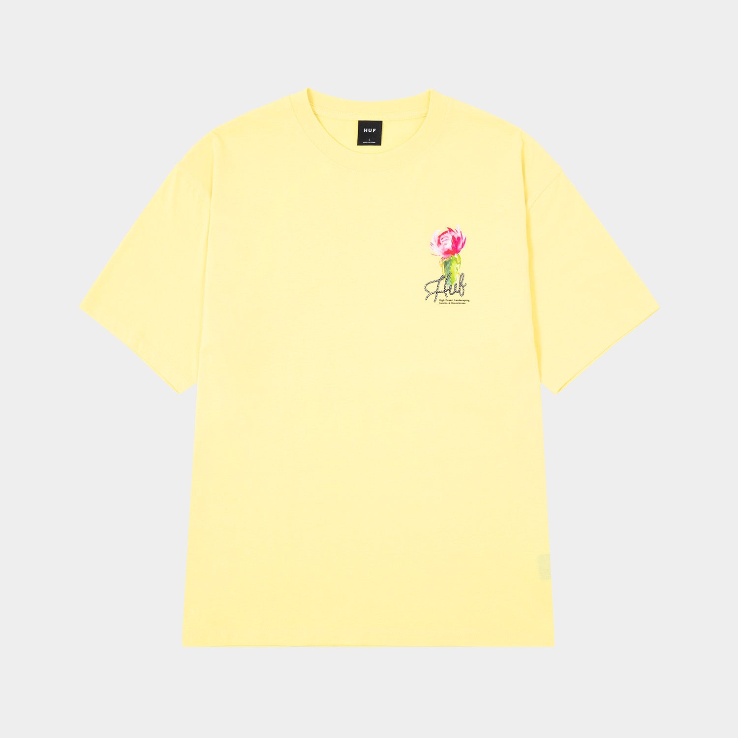 HUF (ハフ) Worldwide JP / T-SHIRTS（Tシャツ） / DESERT ROSE TEE商品 / LT YELLOW