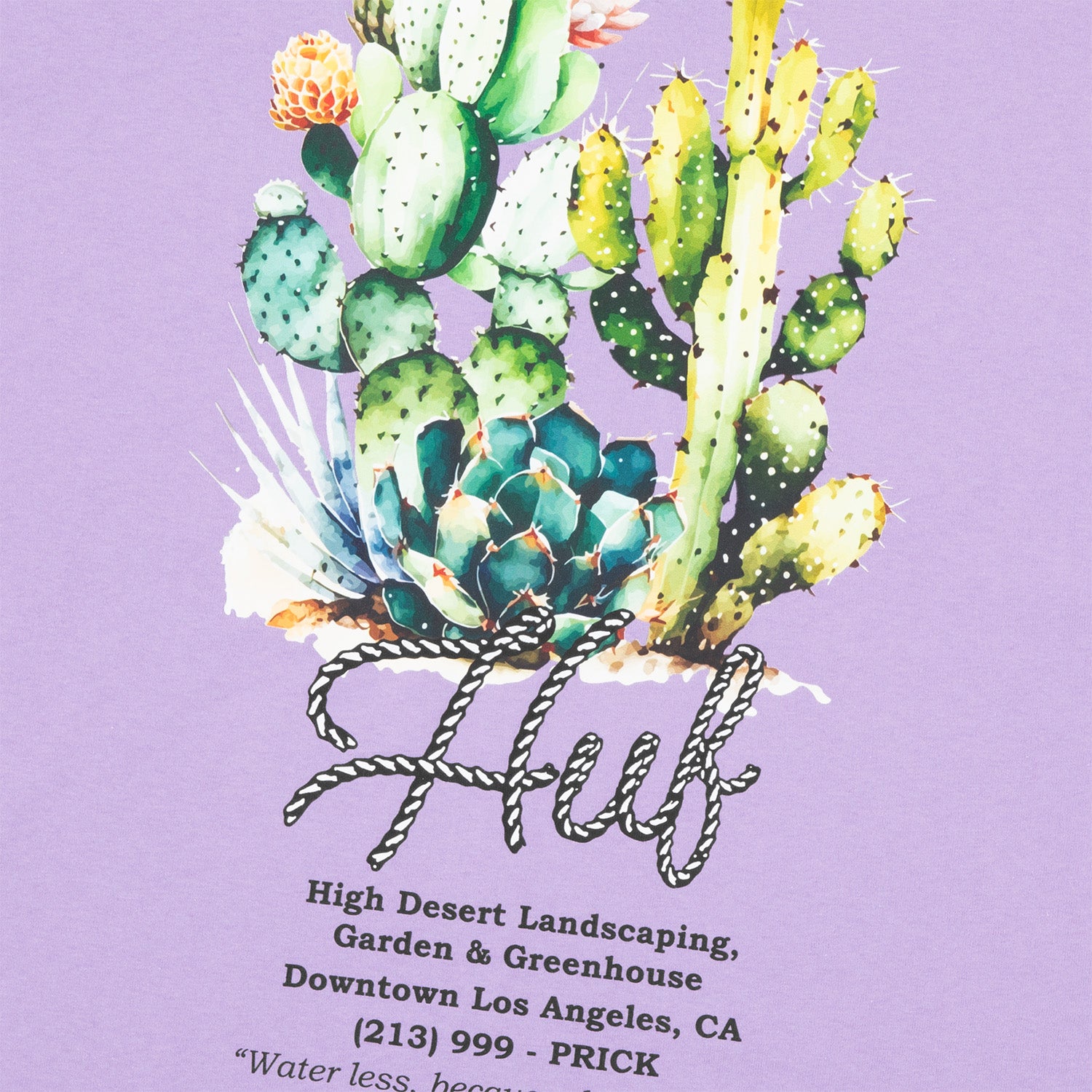 HUF (ハフ) Worldwide JP /T-SHIRTS（Tシャツ）/ EAST ROCKS TEE商品 / LT PURPLE