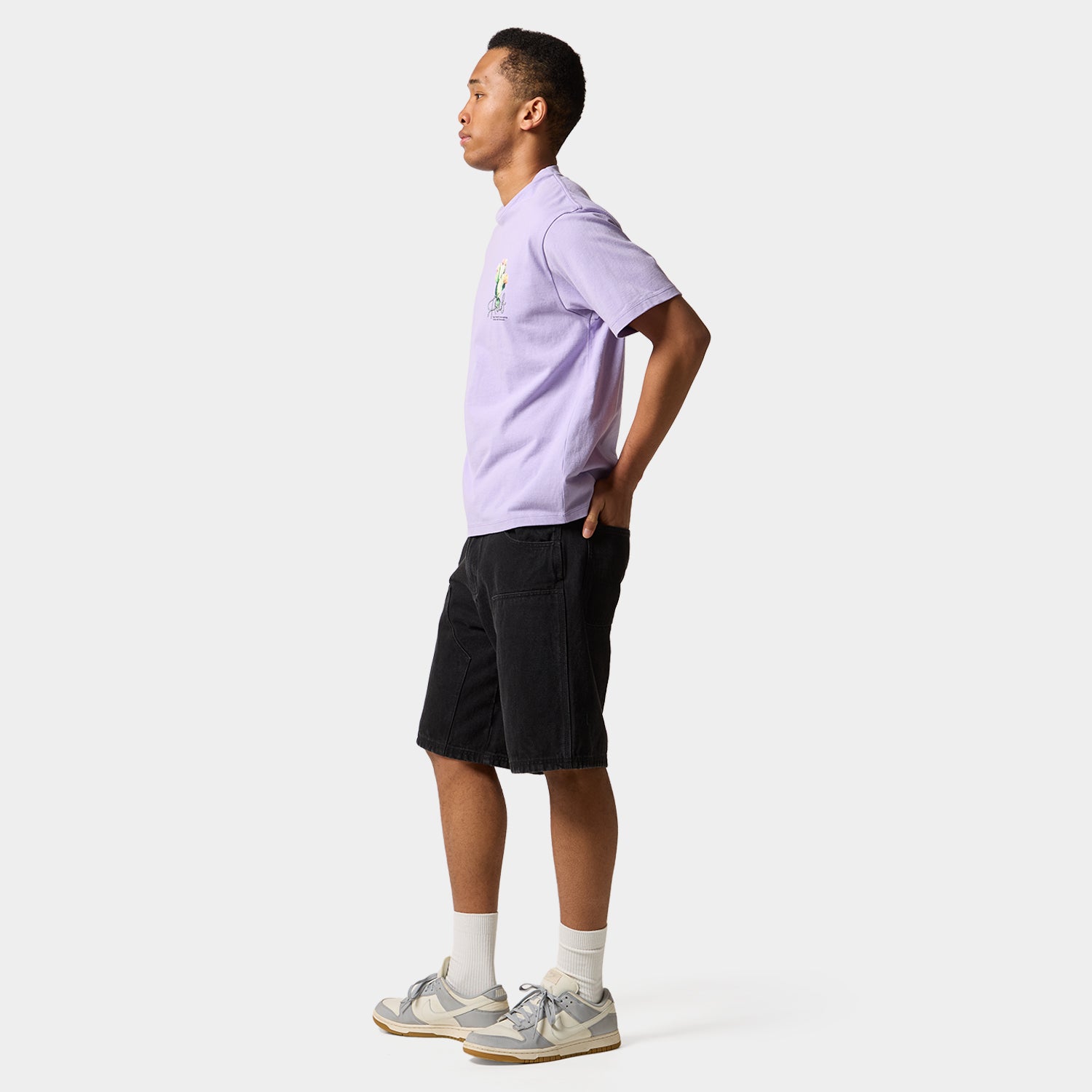 HUF (ハフ) Worldwide JP /T-SHIRTS（Tシャツ）/ EAST ROCKS TEE商品 / LT PURPLE